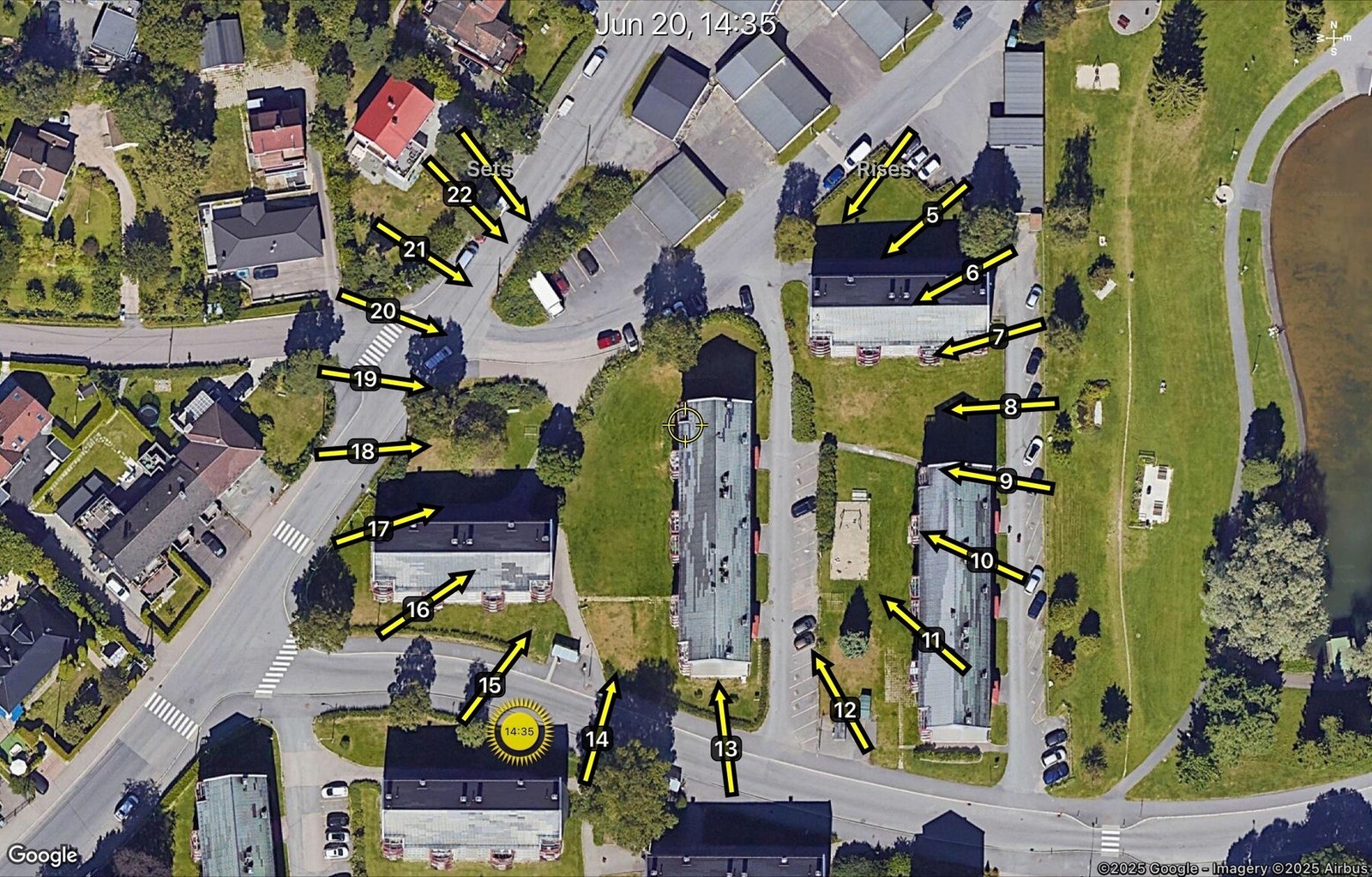 Solgangen på leiligheten Galleribilde