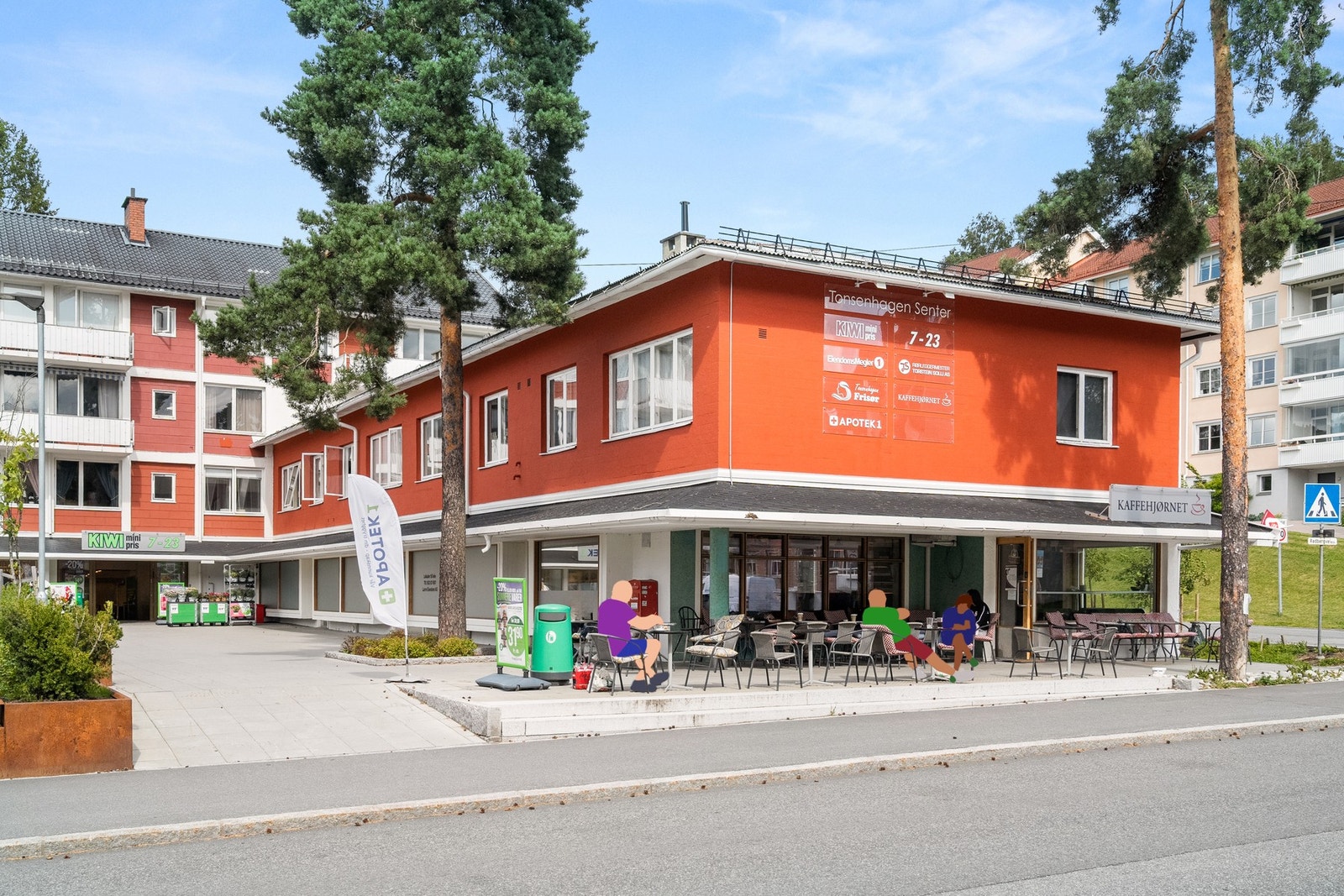 Tonsenhagen Torg i kort gange fra leiligheten Galleribilde