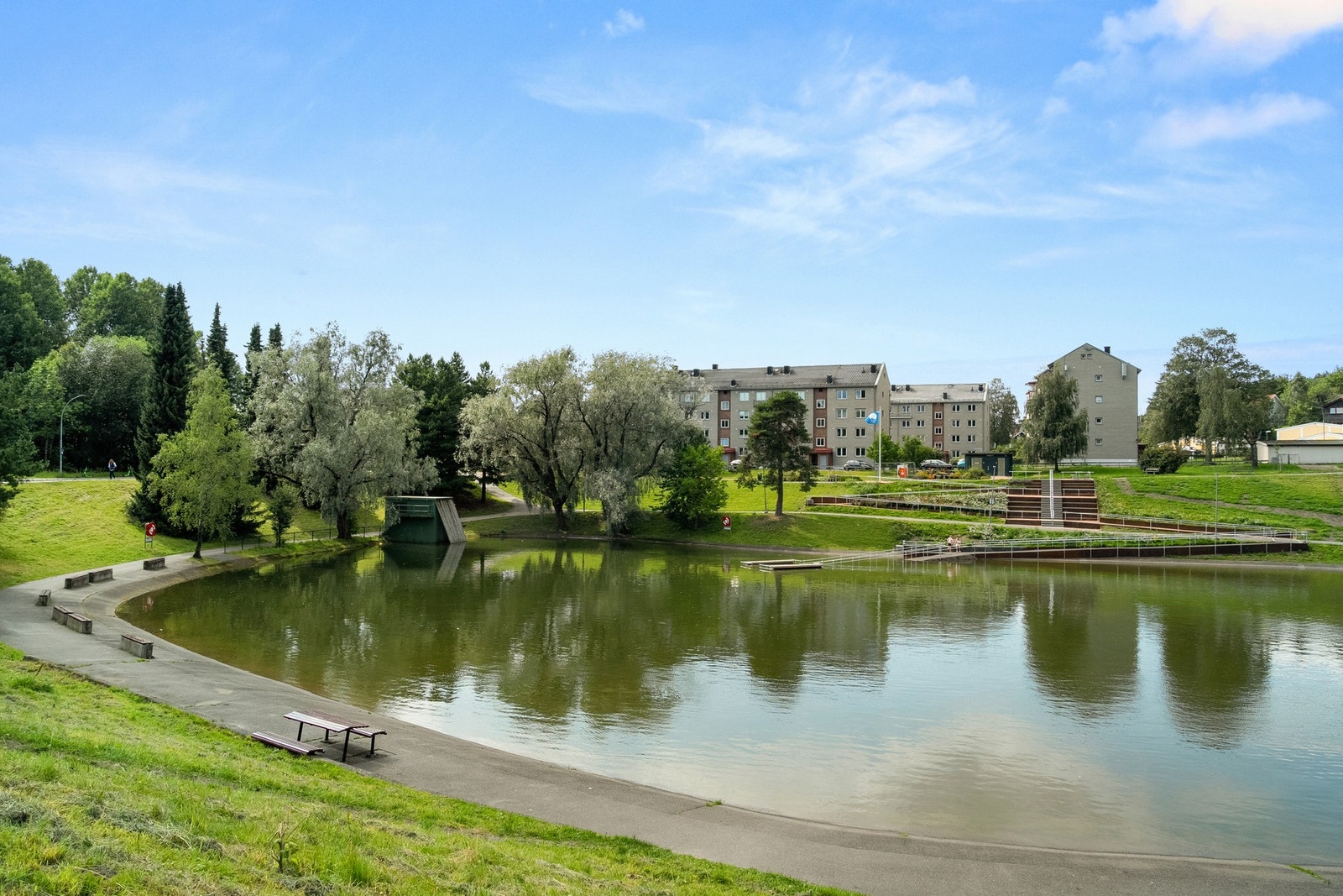 Badedammen på Tonsenhagen Galleribilde