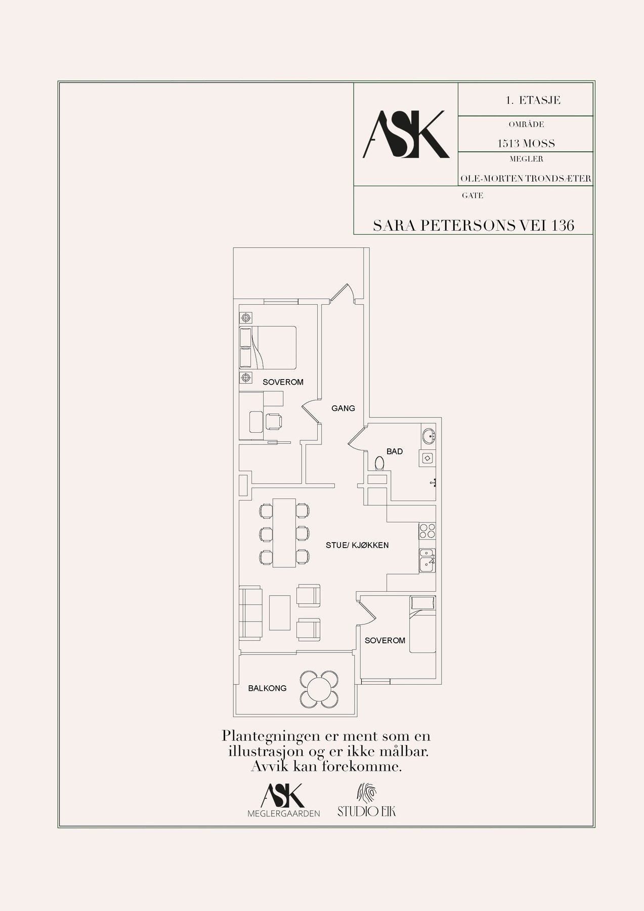 Plantegning Galleribilde