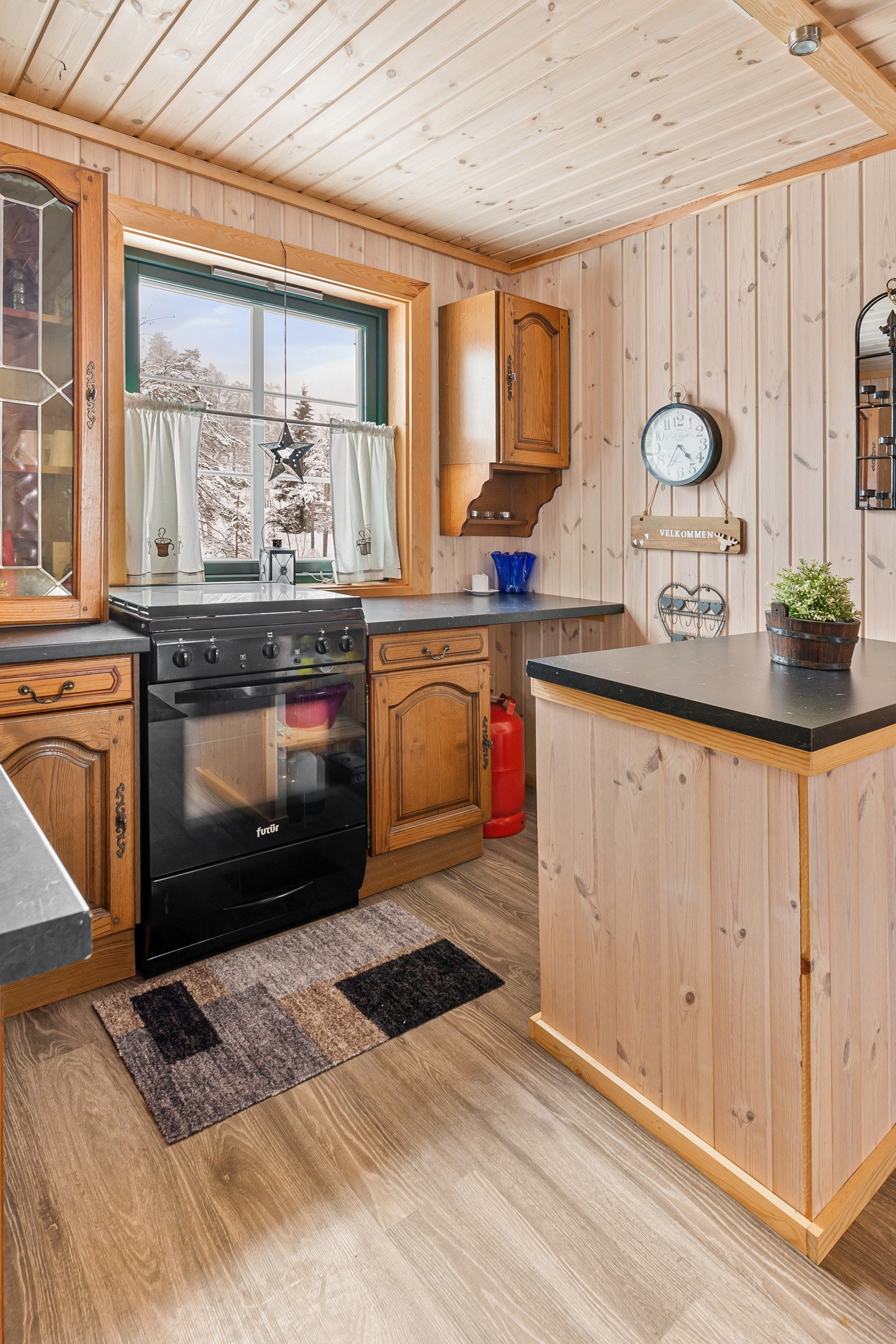 Gassovn på kjøkkenet. Galleribilde