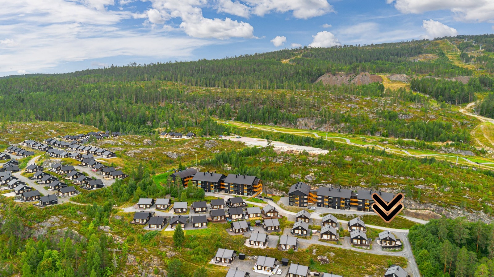 Hytta ligger med ski-in mulighet fra Kongsberg skisenter. Galleribilde