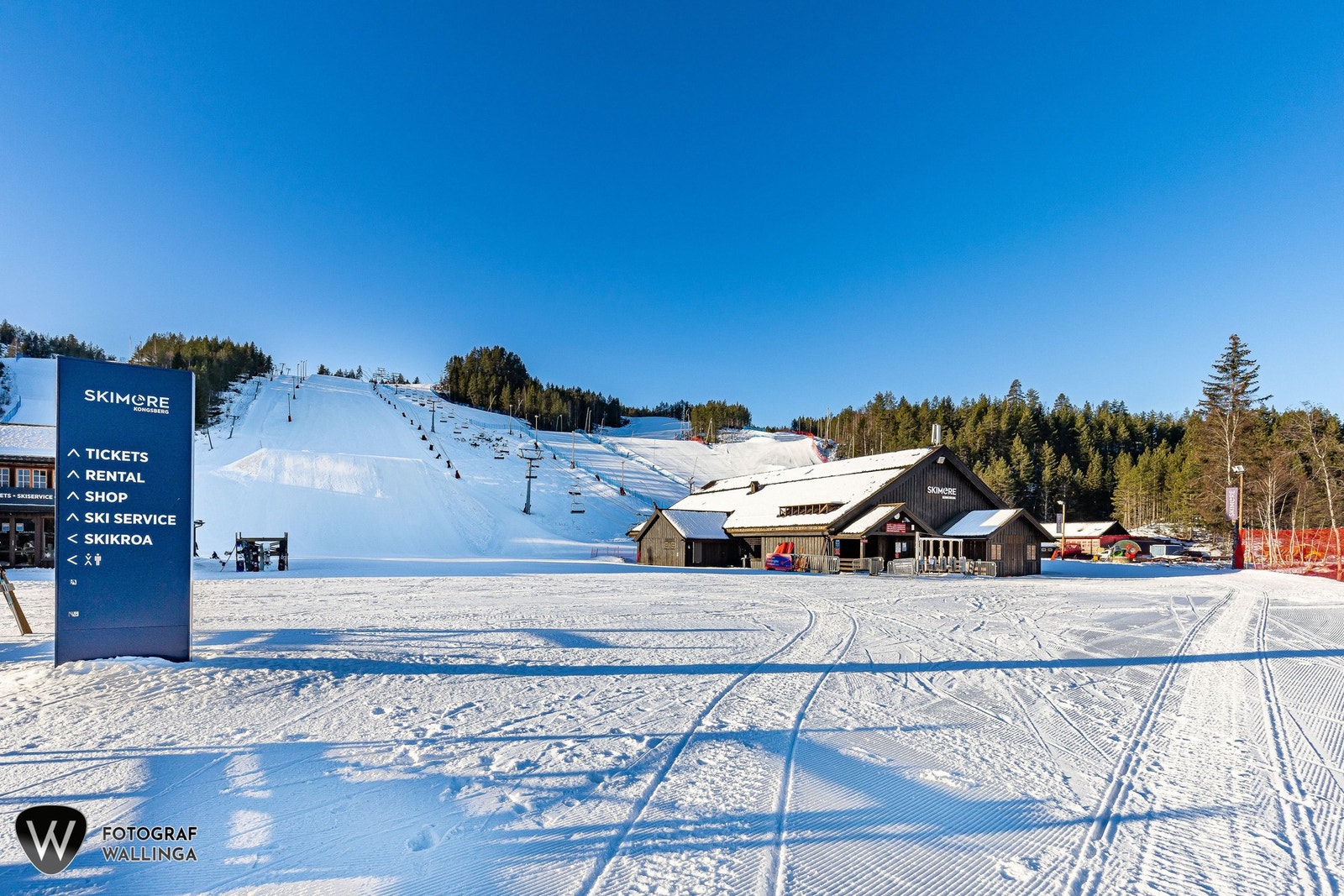 Skimore om vinteren. Galleribilde
