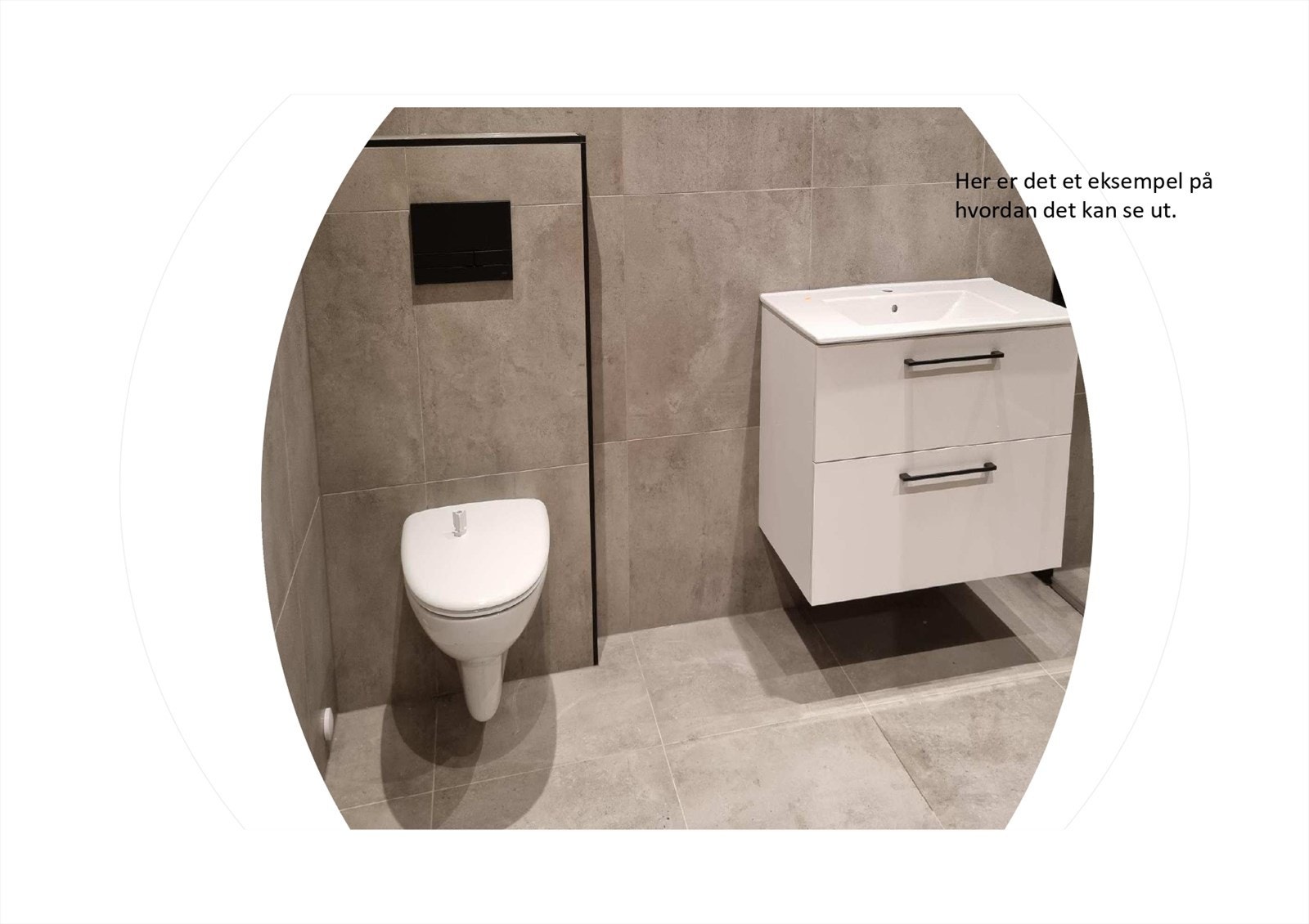 Eksempel på hvordan oppgradert bad kan se ut (arbeid gjøres i regi av sameiet) Galleribilde