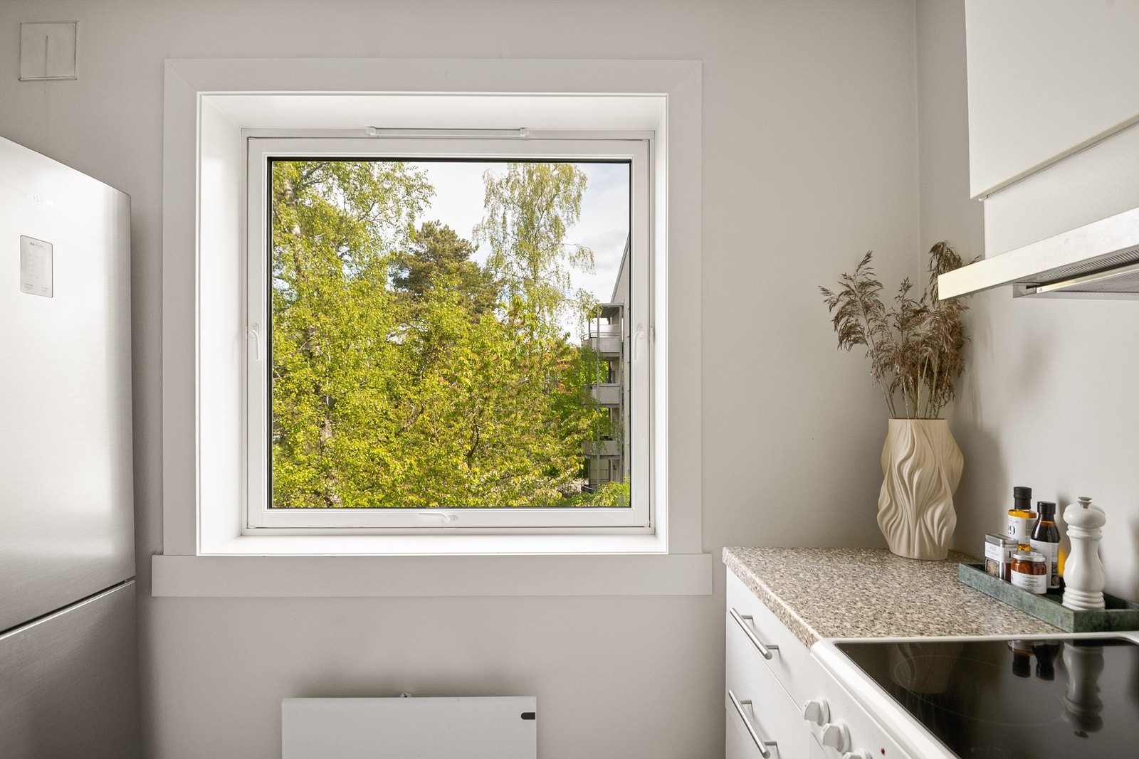 Koselig utsikt fra kjøkkenet. Galleribilde