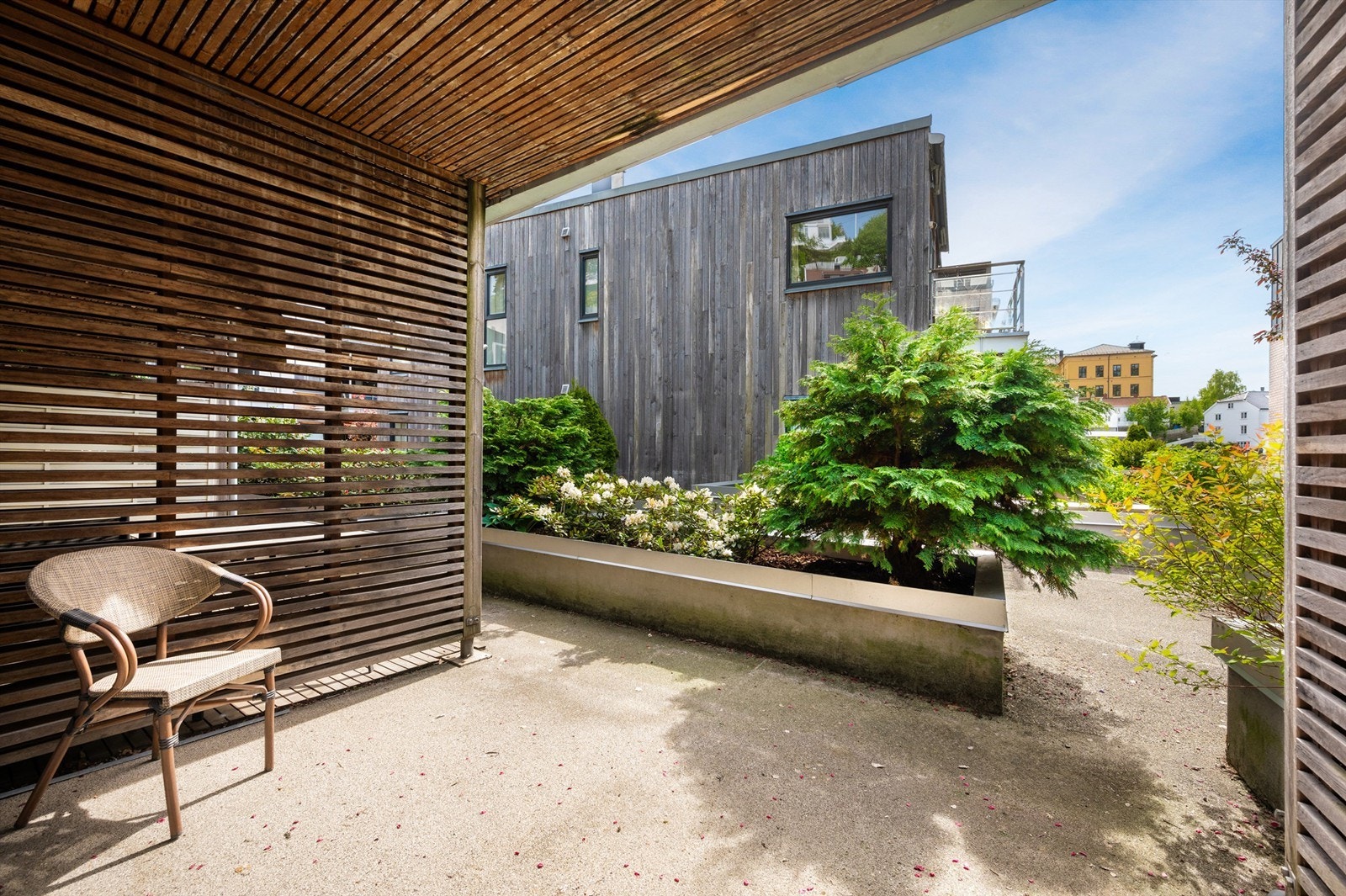 Overbygd terrasse Galleribilde