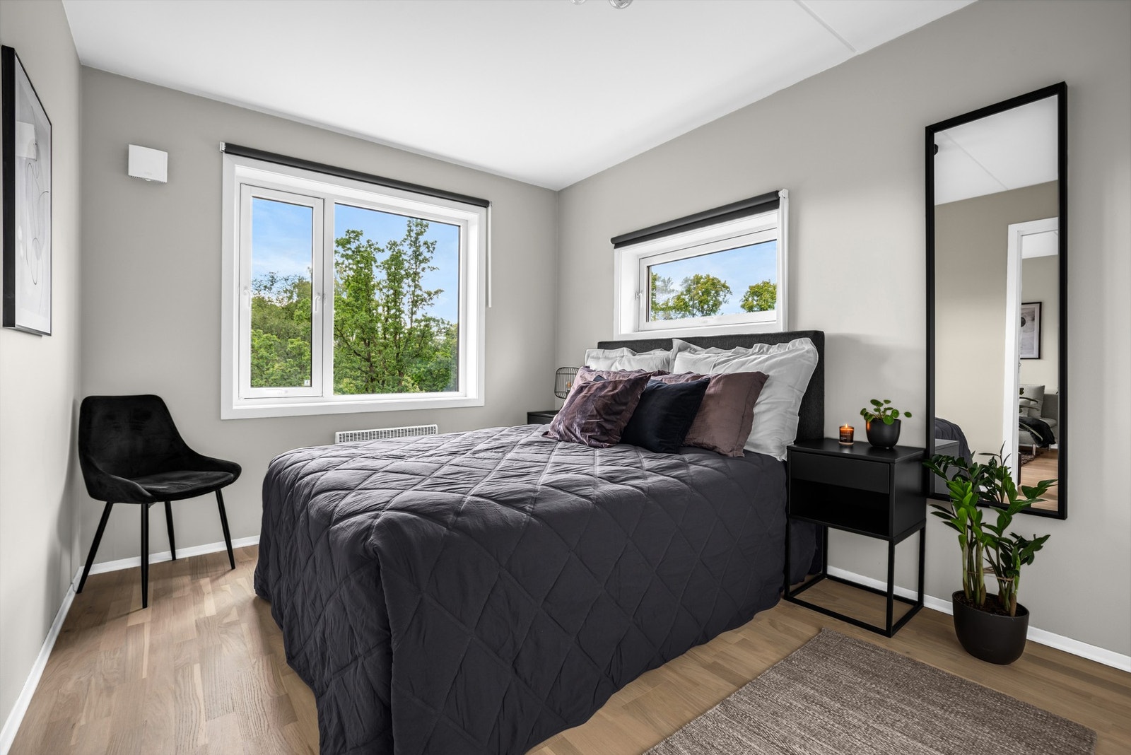 Soverommet har nylagt parkett fra 2025. Galleribilde