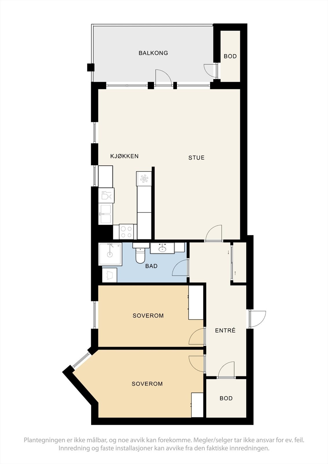 Plantegning 3. etg - Hamangskogen 23. Galleribilde