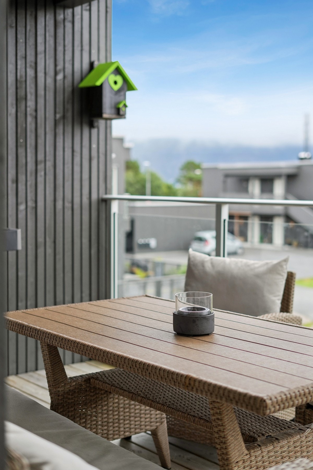 Verandaen har et areal på ca. 9 kvm. Galleribilde