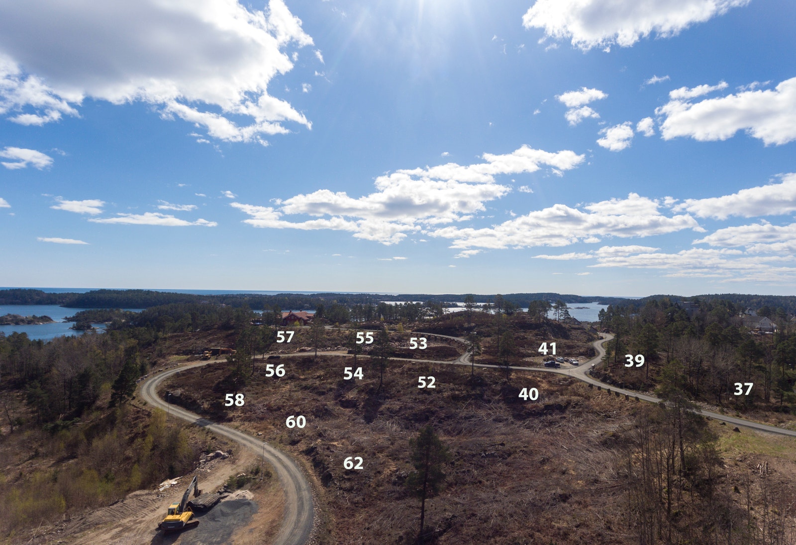 Byggefeltet består av 31 solrike tomter like ved Rørkil, Dypvåg Galleribilde