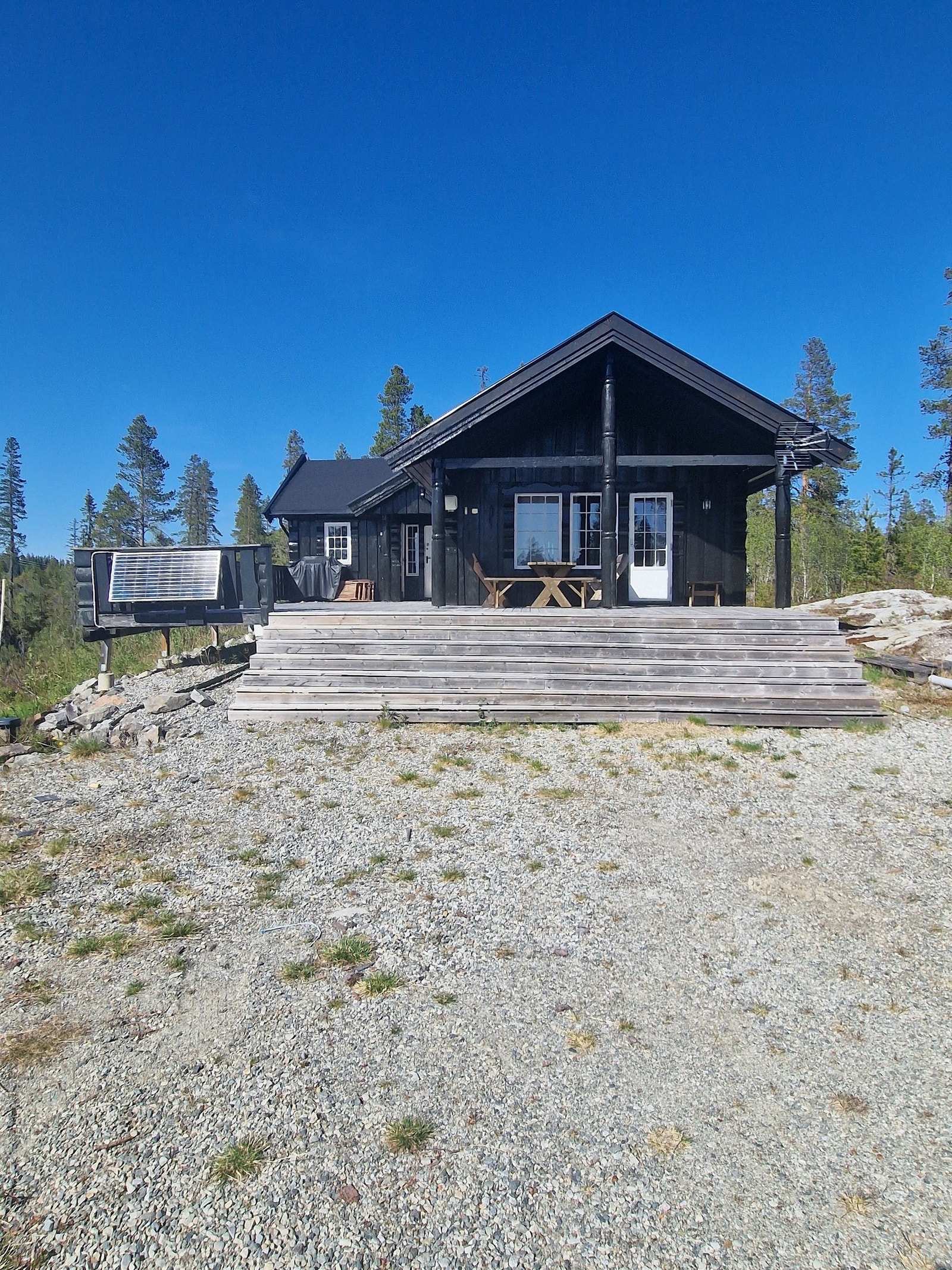 Hele plassen blir godt brøytet gjennom hele vinteren. Galleribilde