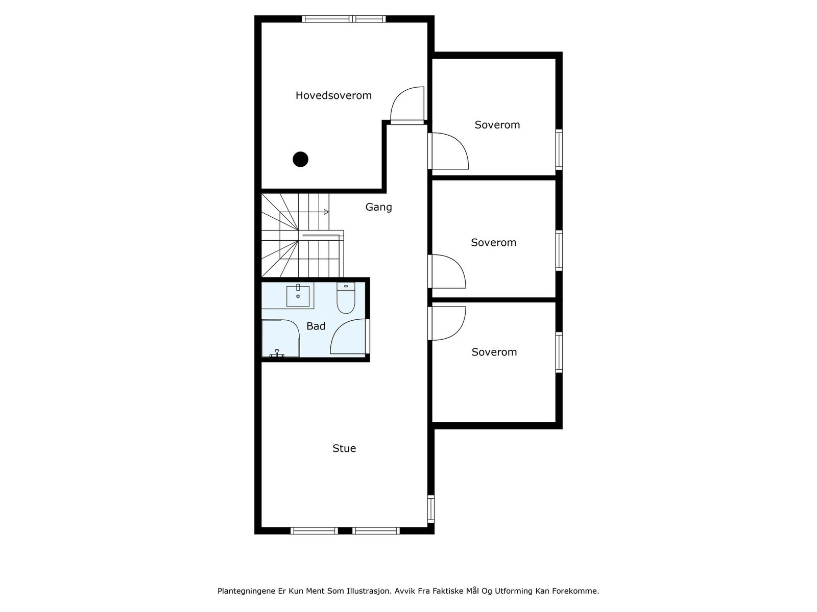 Plantegning 2 etasje Galleribilde
