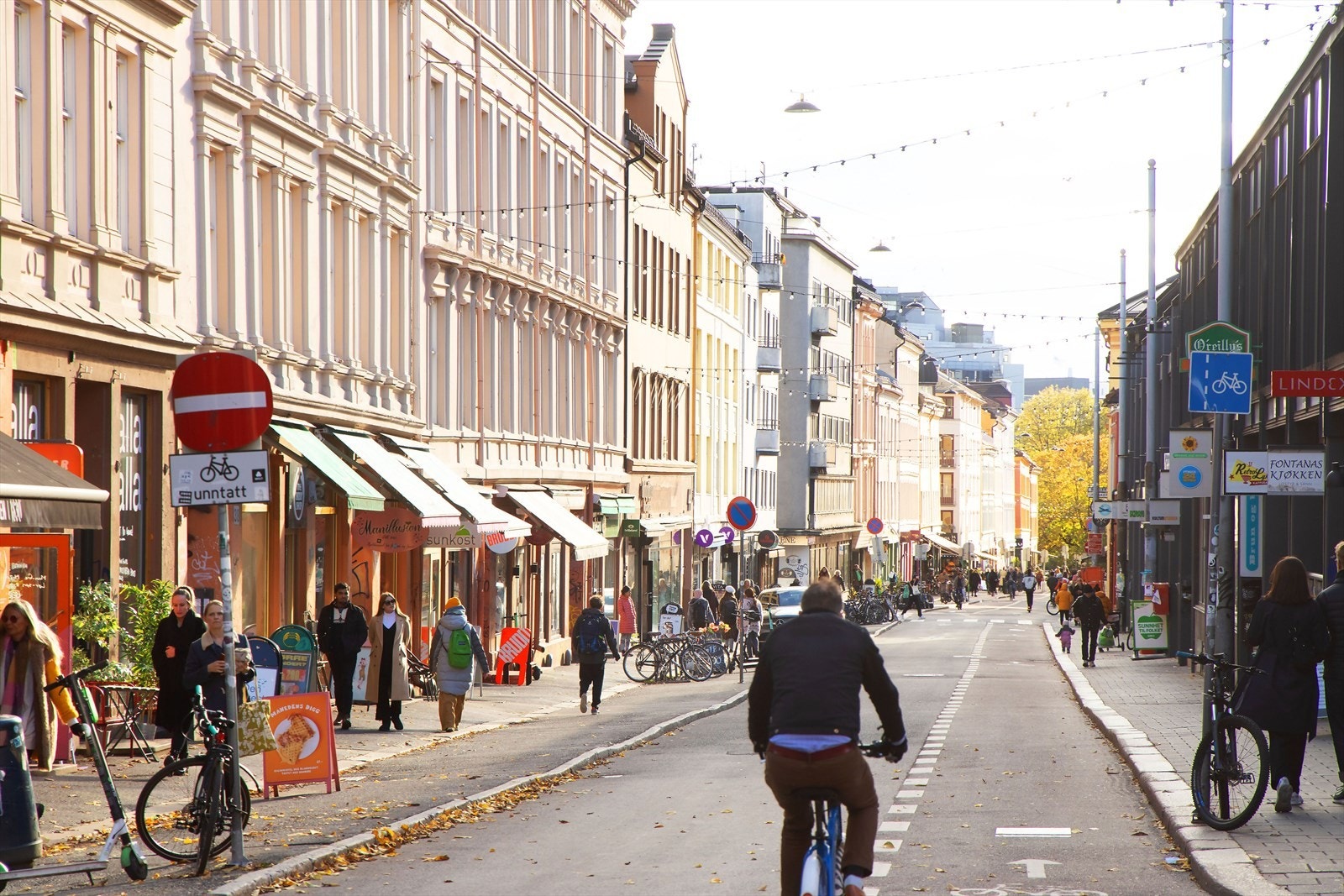 Grünerløkka er kanskje en av byens mest levende og stemningsfulle bydeler - her får du en god kombinasjon av både sjarm og byliv. Galleribilde