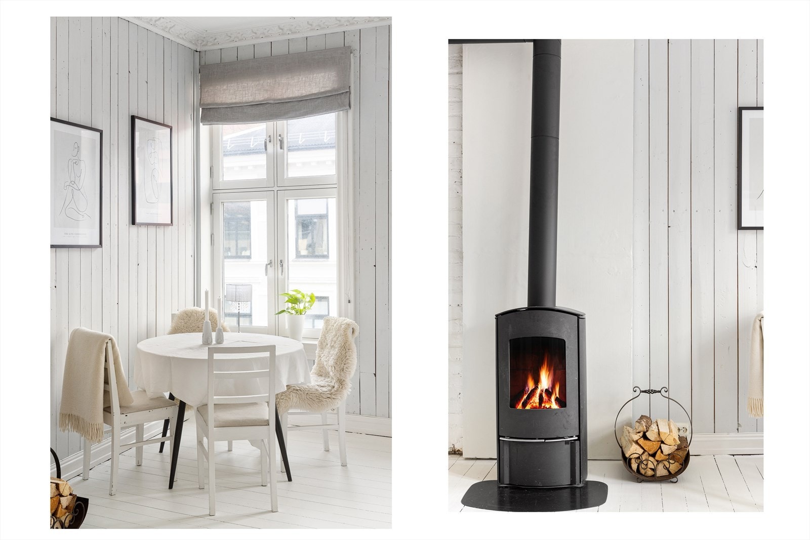 Peisen løfter kosefaktoren i stuen til det fulle. Galleribilde