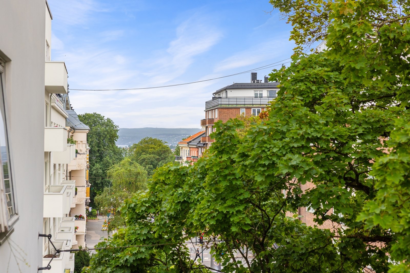 Pent og frodig utsyn fra balkongen. Galleribilde