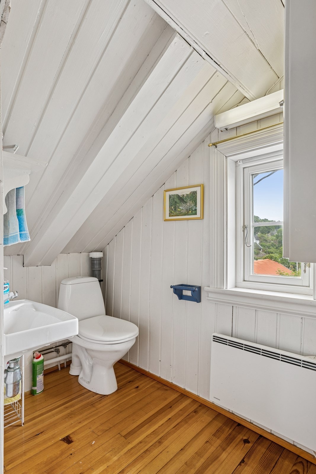 Toalettrom på loft Galleribilde