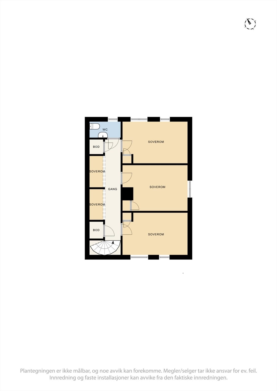 Plantegning loft Galleribilde
