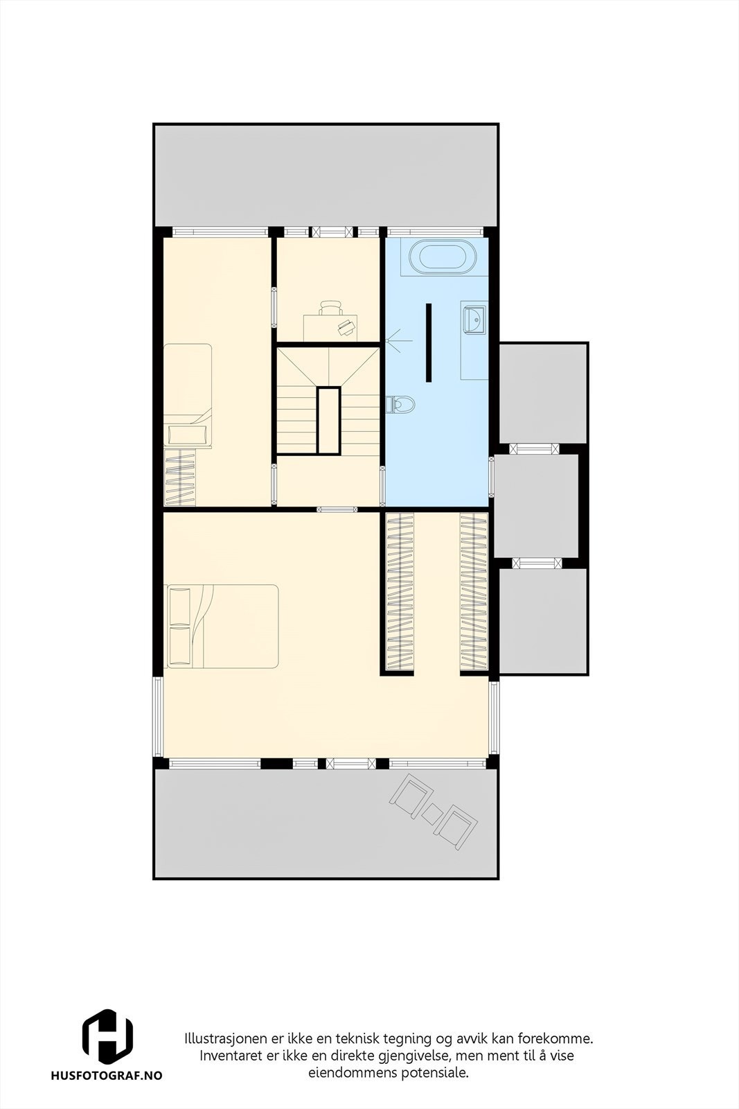 Plantegning 2. etasje Galleribilde