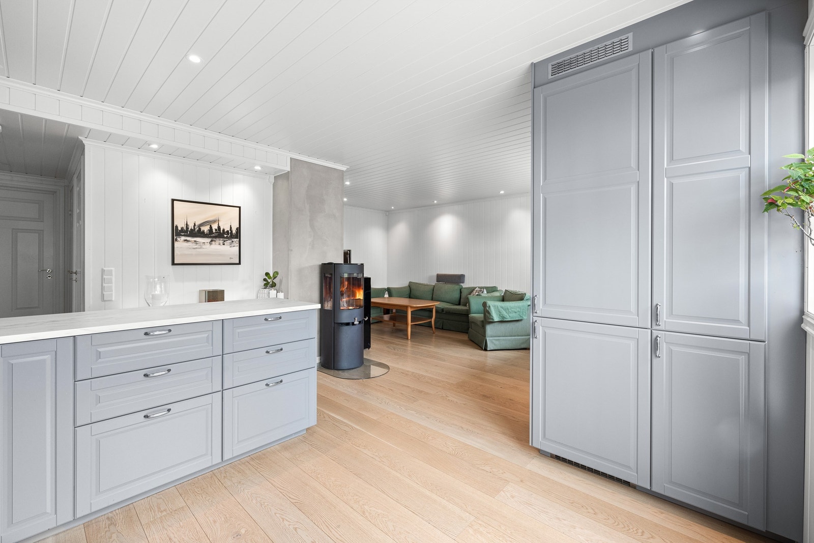 Åpen løsning mot stuen Galleribilde