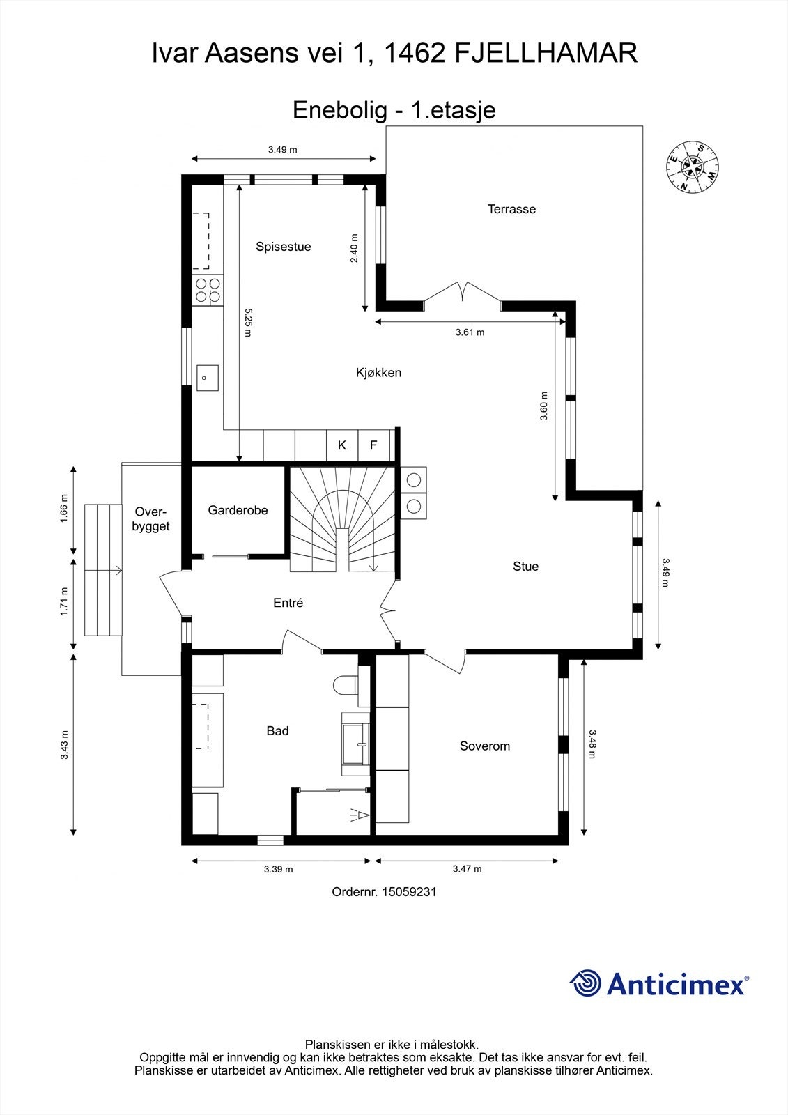 Plantegning - 1. etasje Galleribilde
