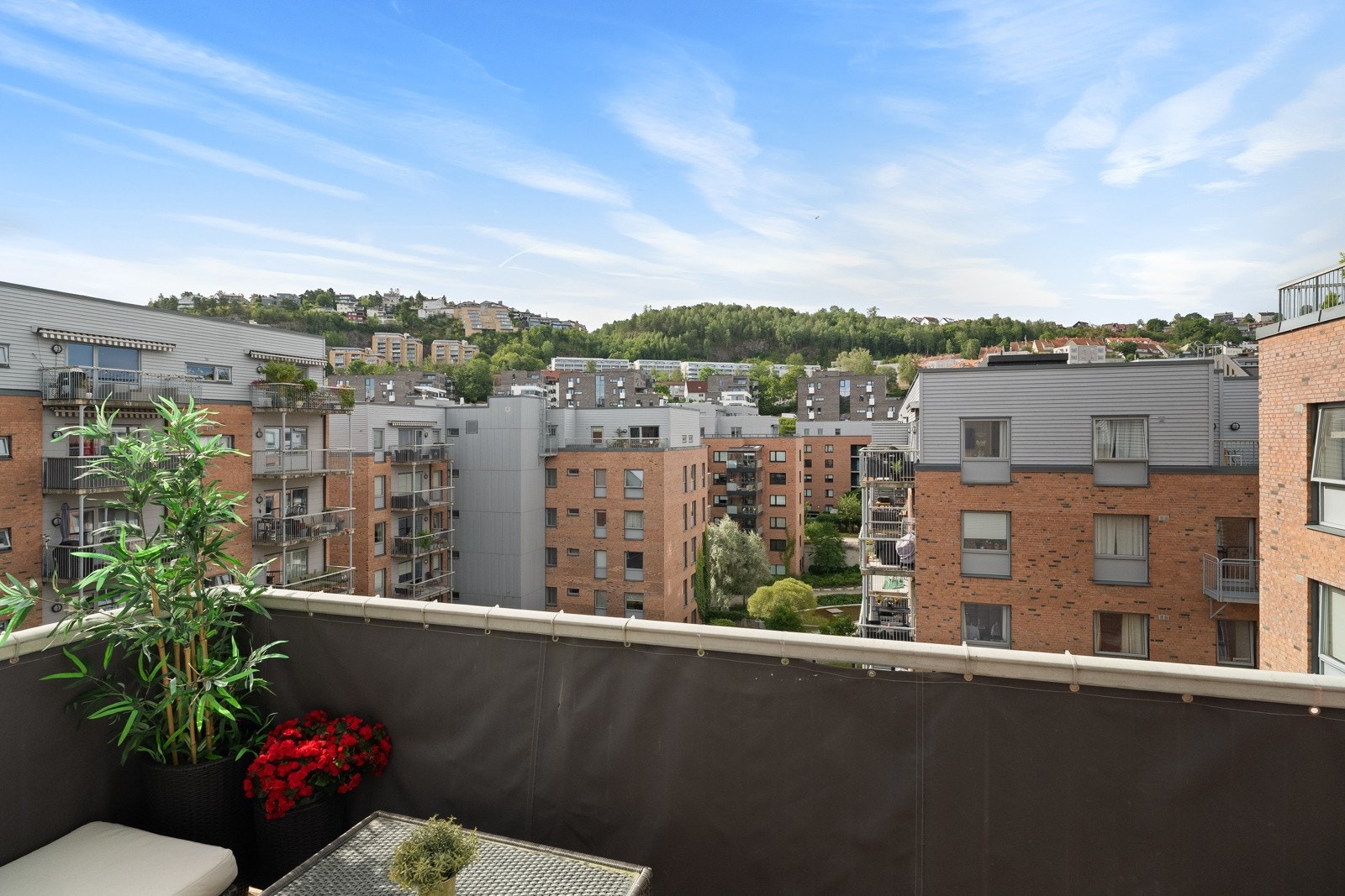 Her bor du luftig til i byggets 7. etasje med fint utsyn mot Ekebergåsen Galleribilde