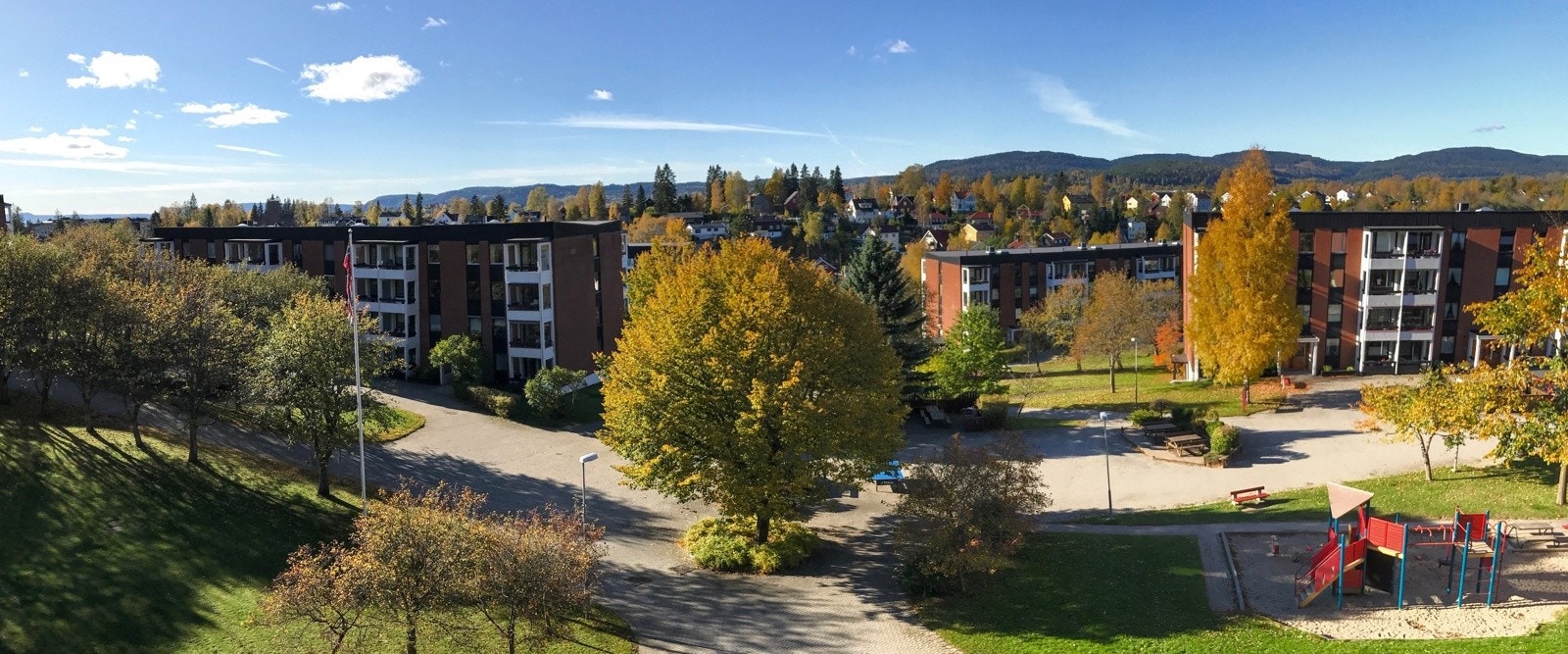 Utsikt fra balkong. Galleribilde