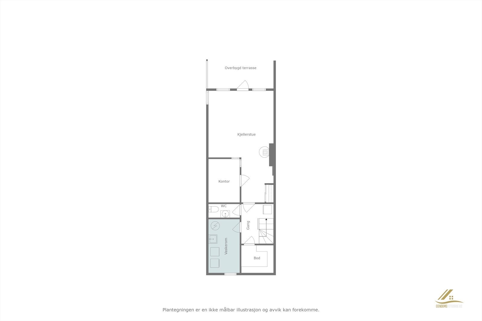 Planskisse Kjeller Galleribilde