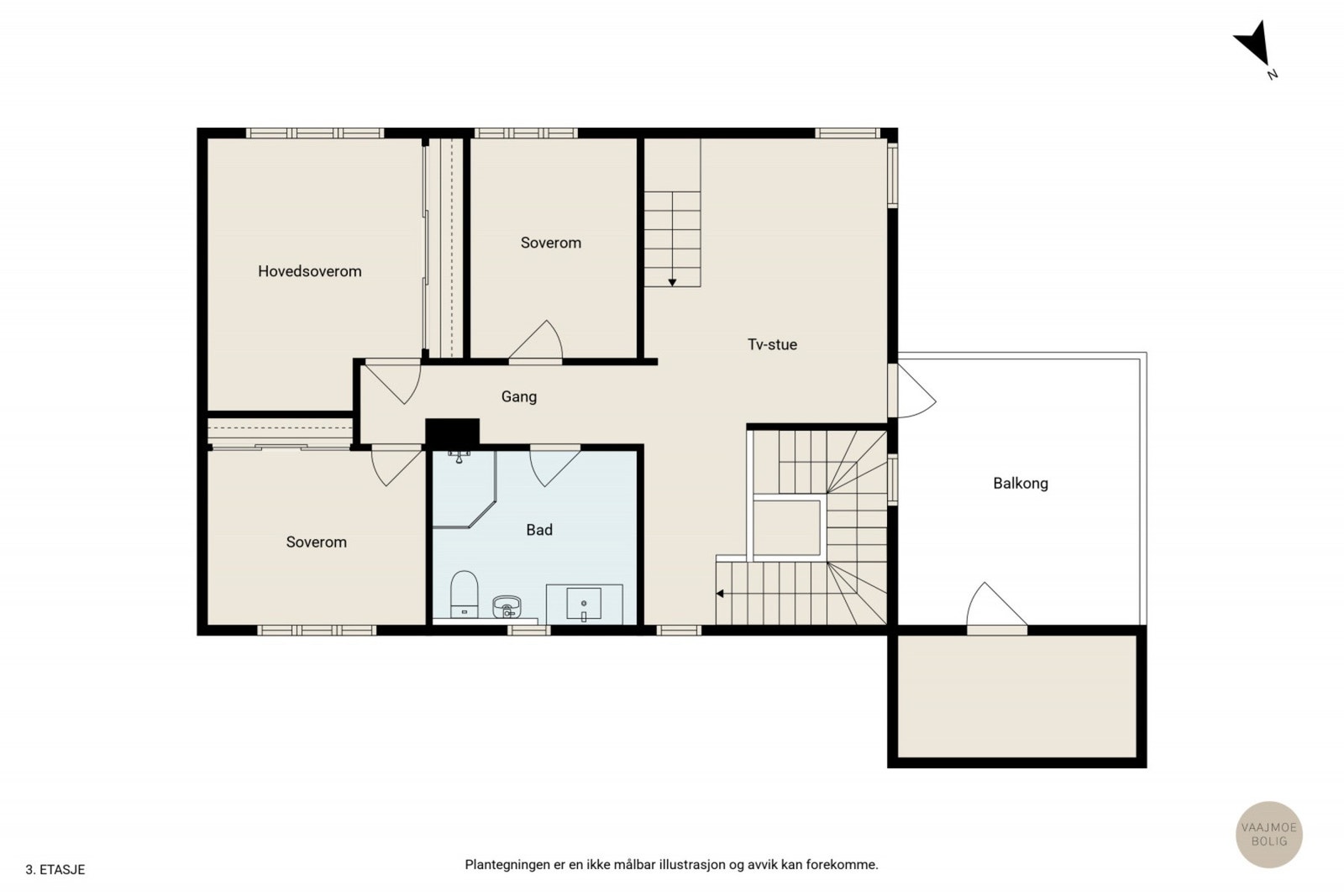 Plantegning av 2.etasjen. Galleribilde