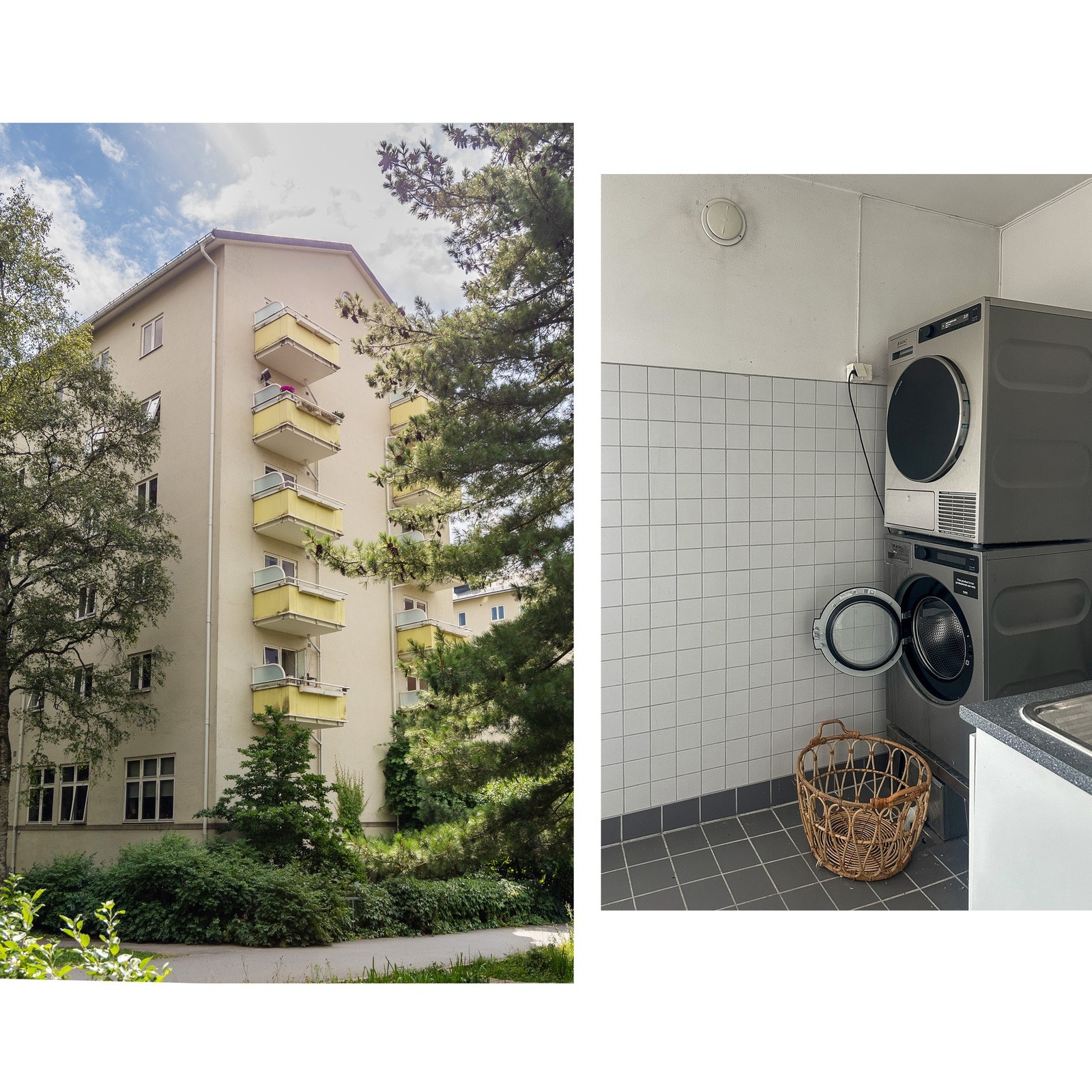 Fellesvaskeri i borettslaget. Galleribilde