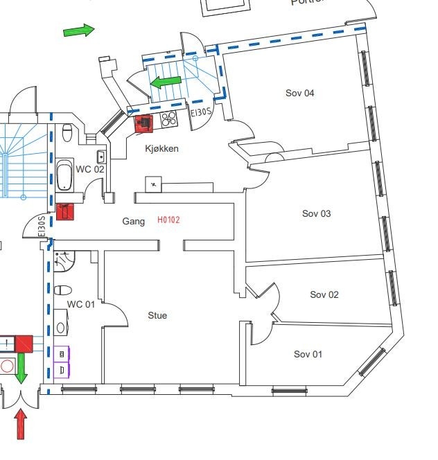 Plantegning Galleribilde