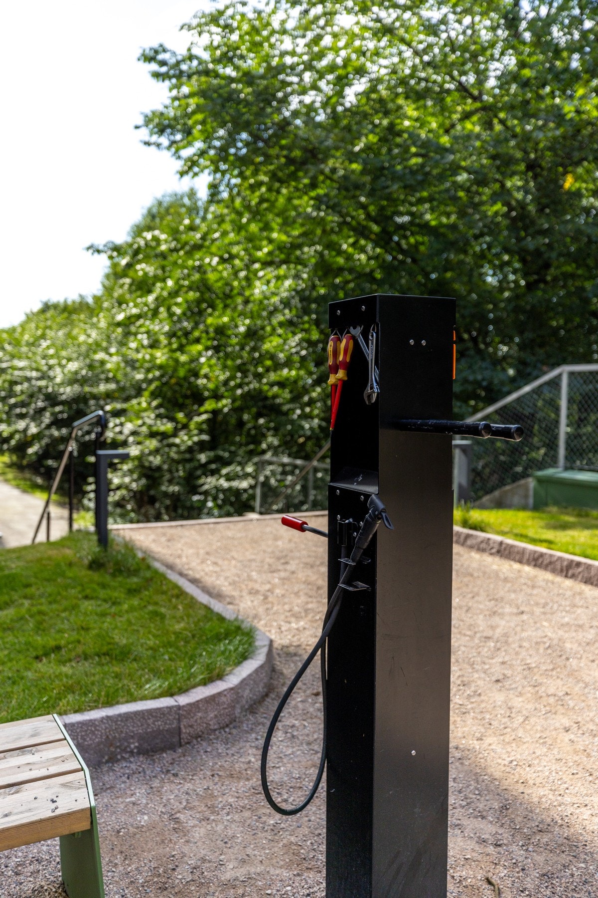 Servicestasjon til sykkelen finner du og! Galleribilde