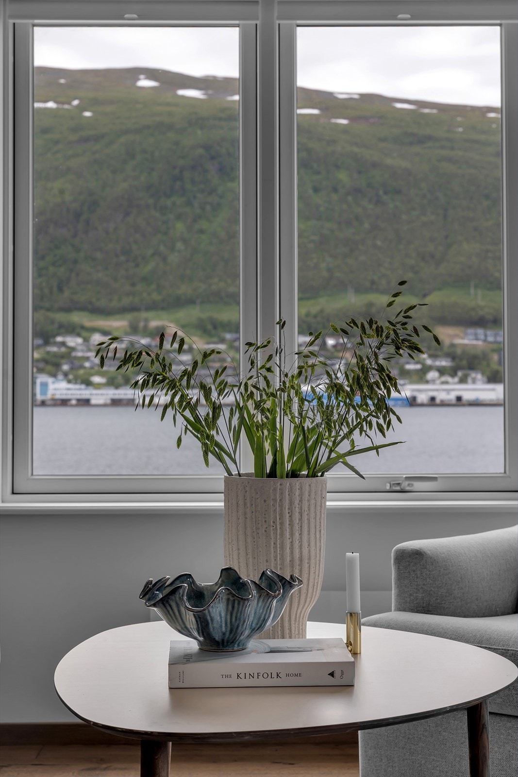 Flott utsikt mot fastlandet Galleribilde