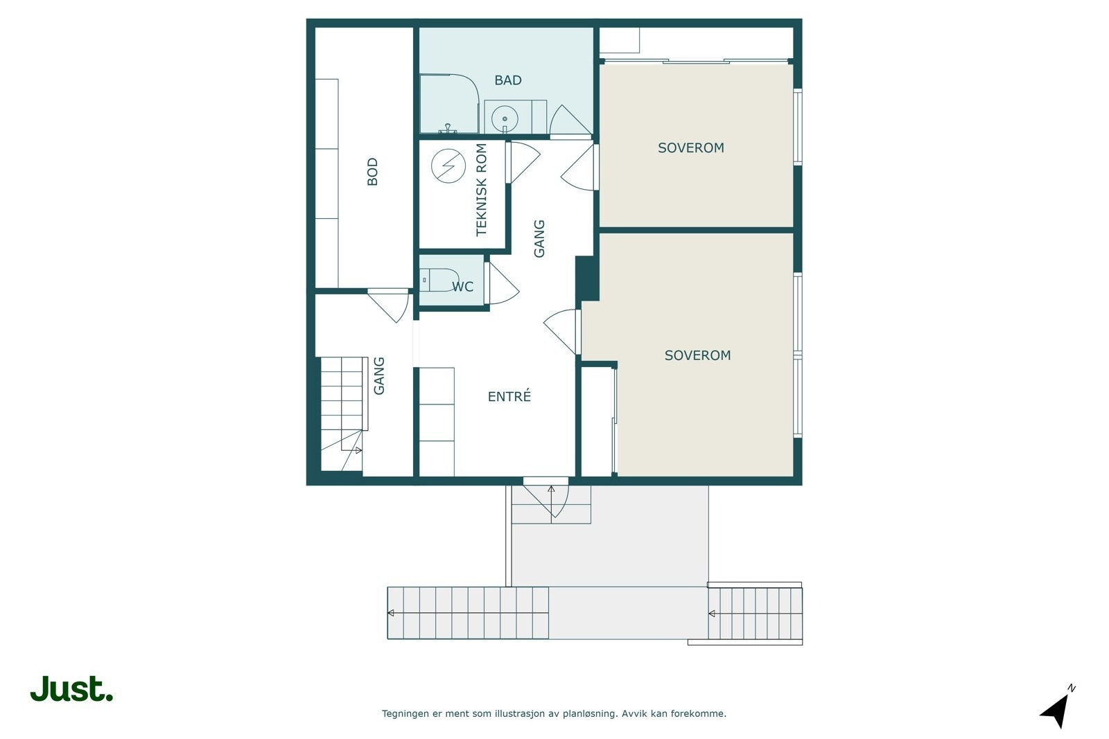 Planskisse 1.etasje Galleribilde