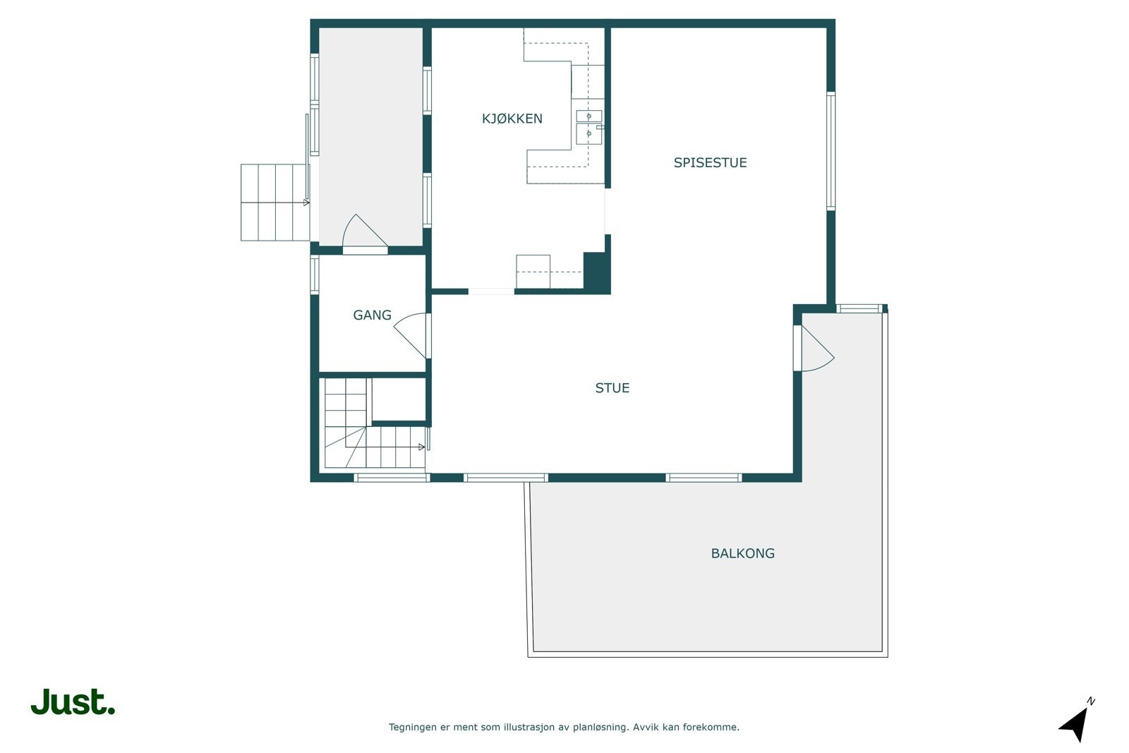 Planskisse 2.etasje Galleribilde