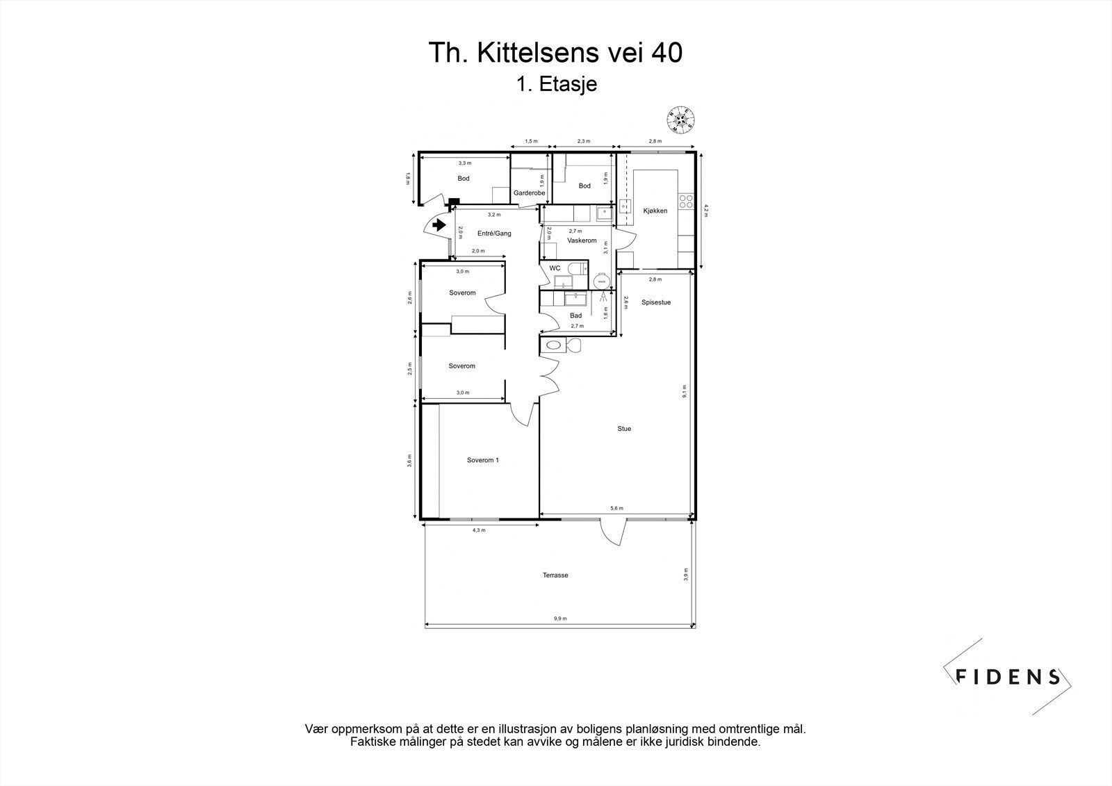 Plantegning av boligen. Galleribilde