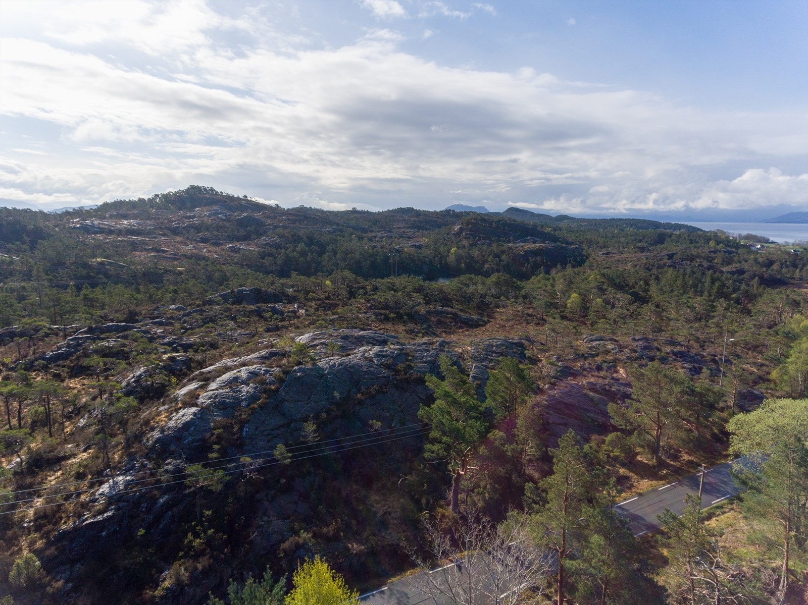 Tomtene er fordelt på området slik at alle får både sol og utsikt. Galleribilde