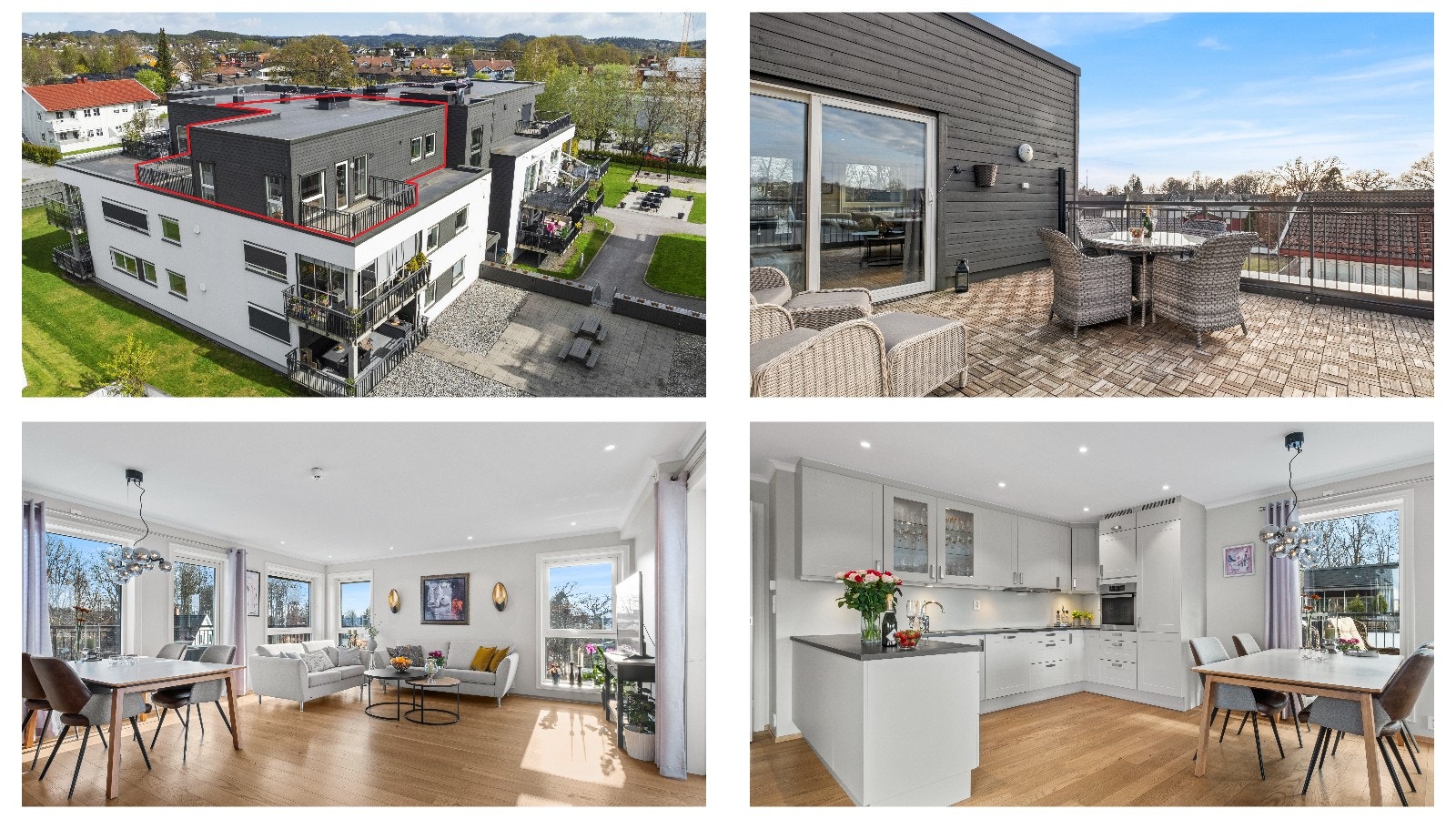 Velkommen til Frankendalsveien 87 - stor 4-roms leilighet i toppetasje med to takterrasser og gode solforhold. Sentralt på Hovland i attraktivt, moderne borettslag. Galleribilde