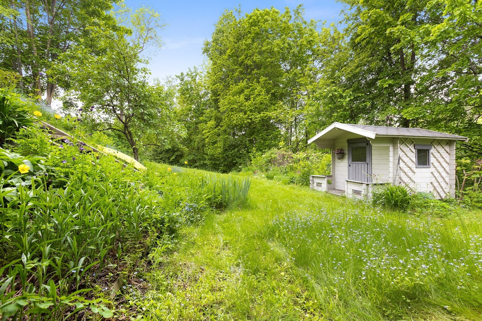 Dokkestue på tomten. Galleribilde