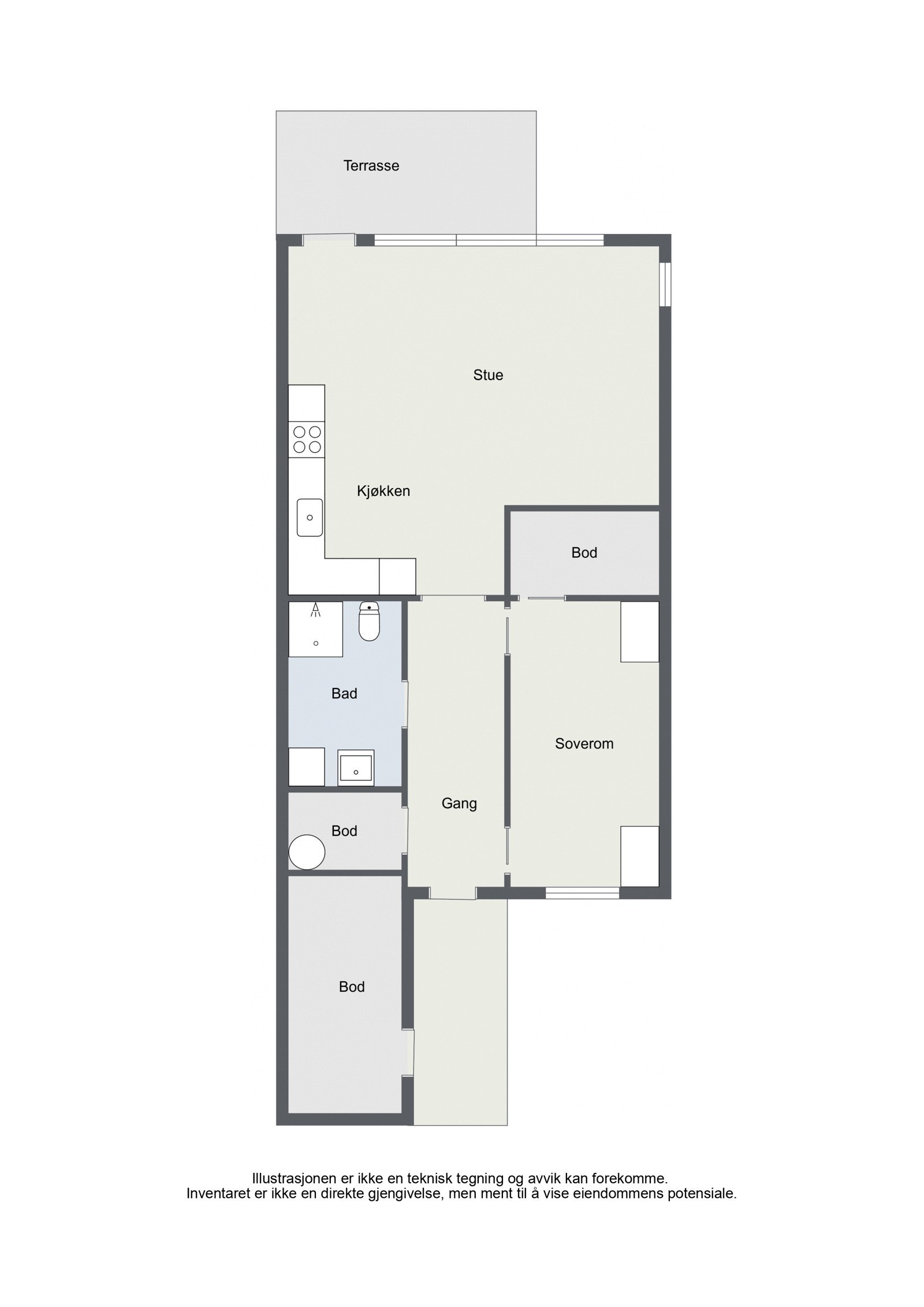 Plantegning Galleribilde