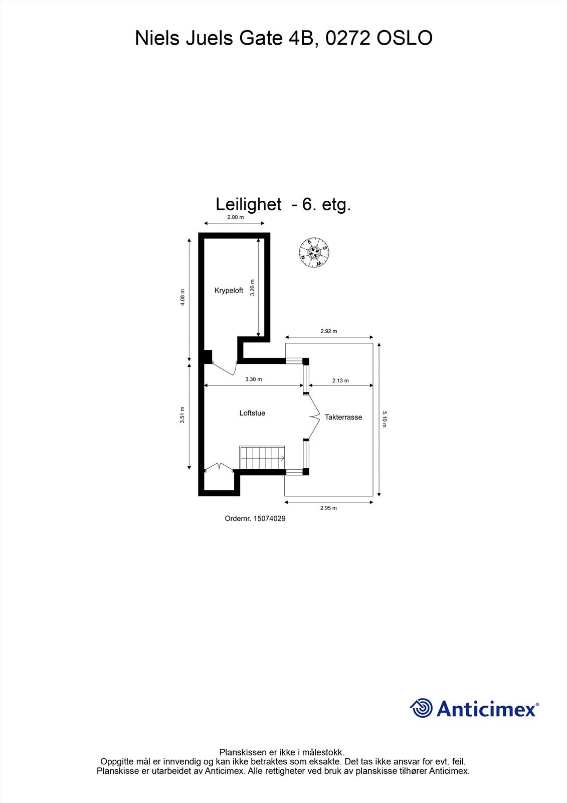 Plantegning loft Galleribilde