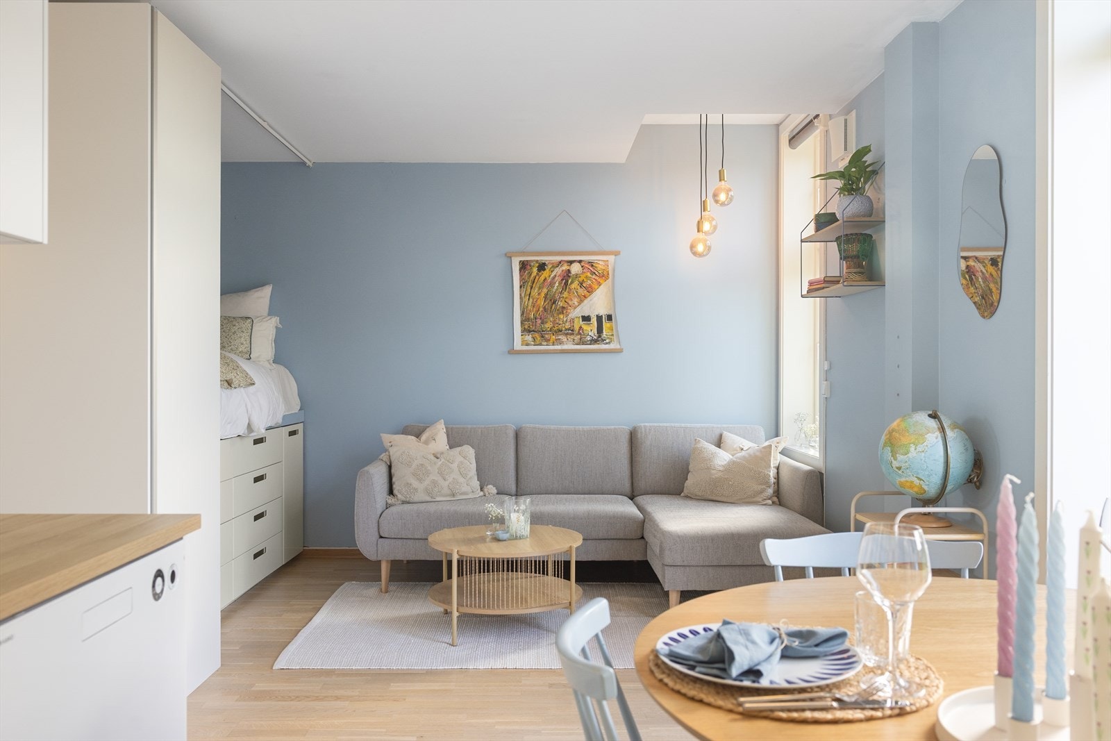 Leiligheten har vannbåren gulvvarme. Galleribilde