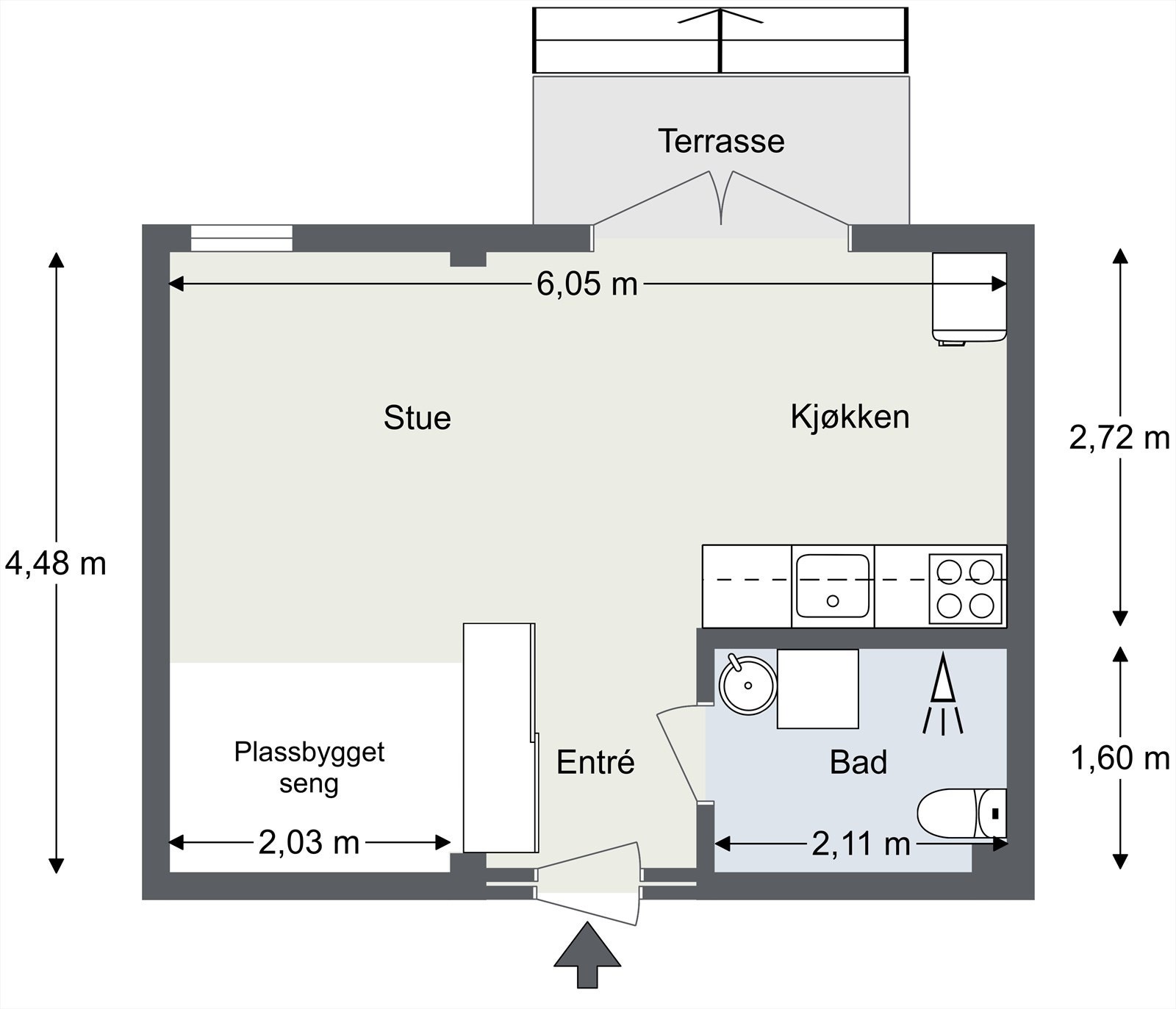 Plantegning til orientering. Galleribilde