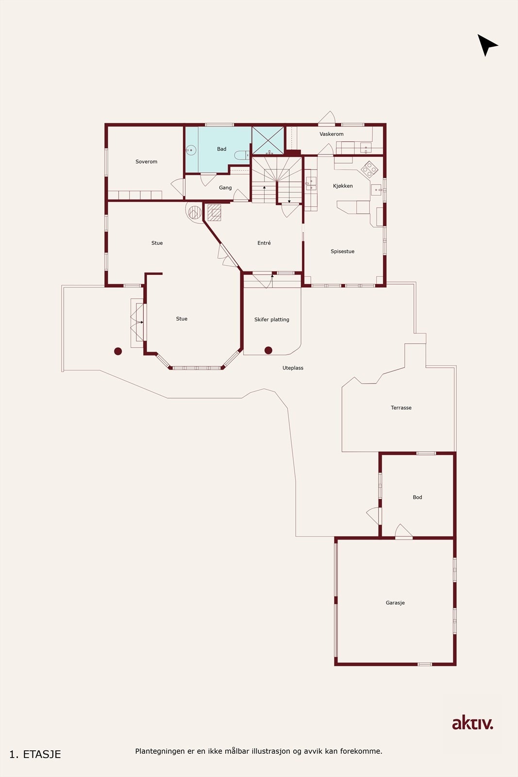 Plantegning Galleribilde