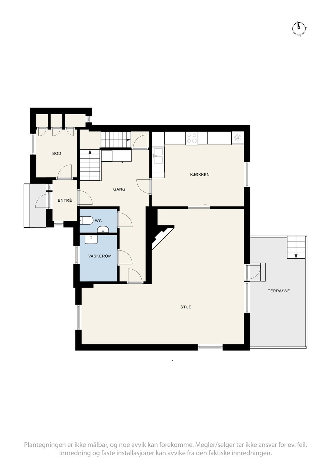 Plantegning 1.etasje. Galleribilde