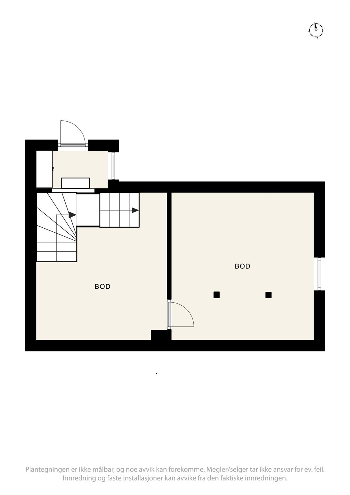 Plantegning kjeller. Galleribilde