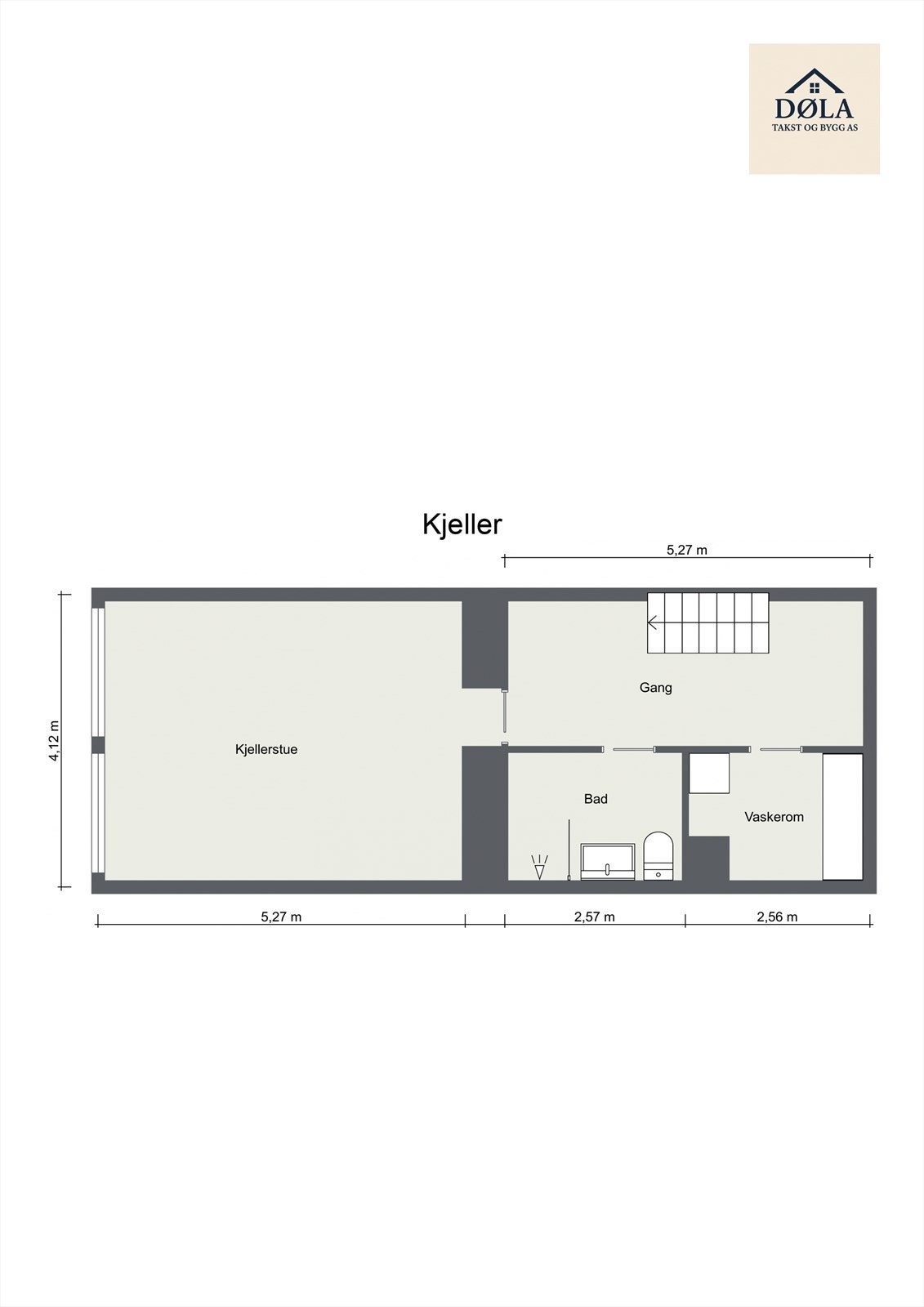 Plantegning kjeller. Galleribilde