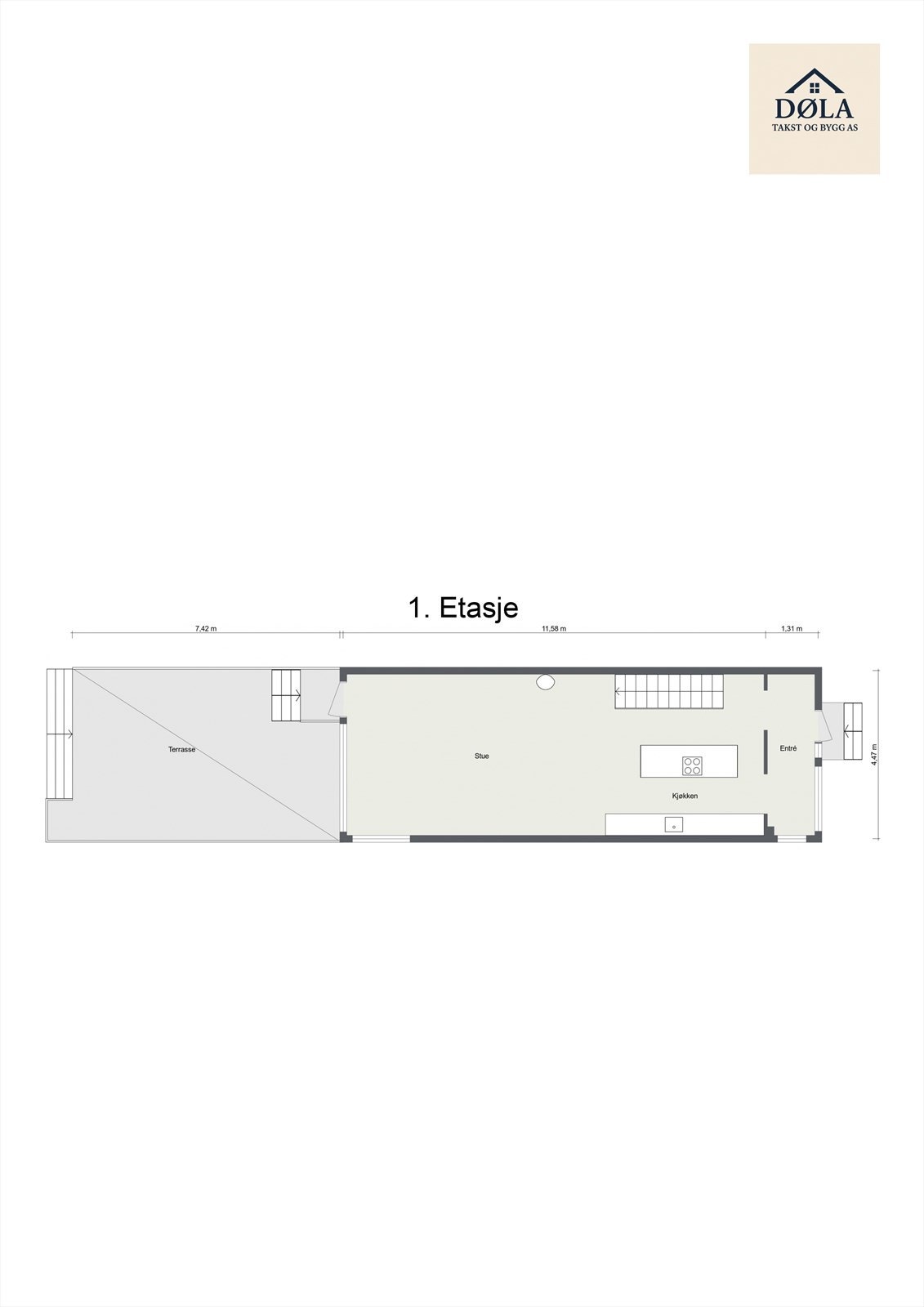 Plantegning 1. etasje. Galleribilde