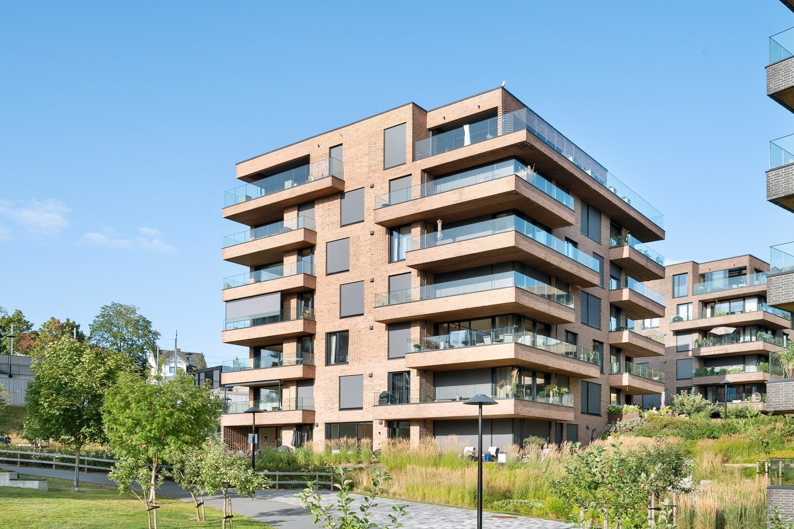 Et eksklusivt og populært sameie på Lilleaker Vest, omkranset av nydelige og grønne omgivelser langs elven Galleribilde