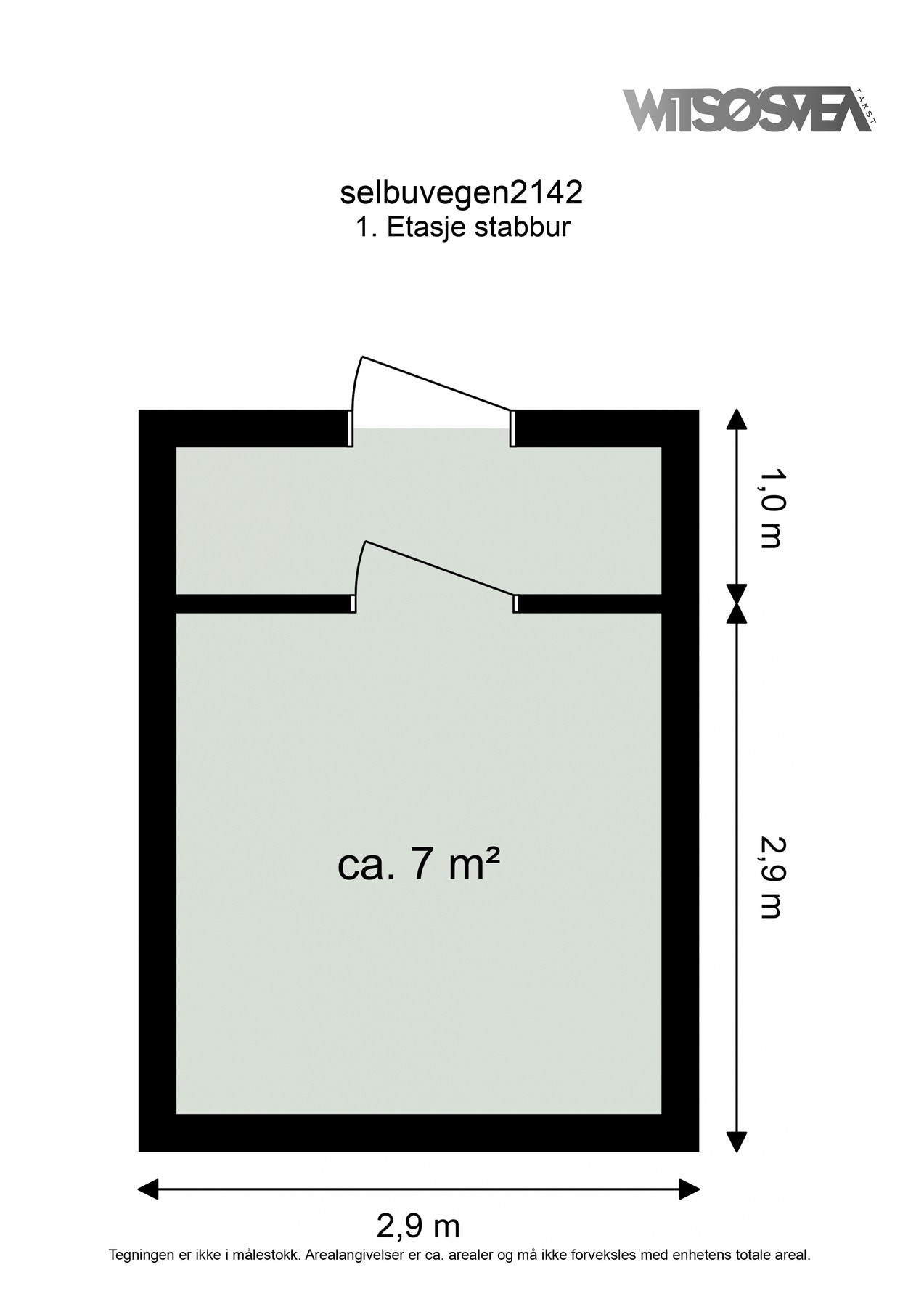 Plantegning 1. etasje - Stabbur Galleribilde