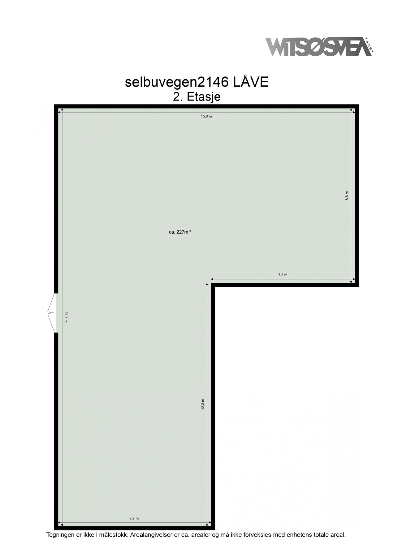 Plantegning 2. etasje - Låve Galleribilde